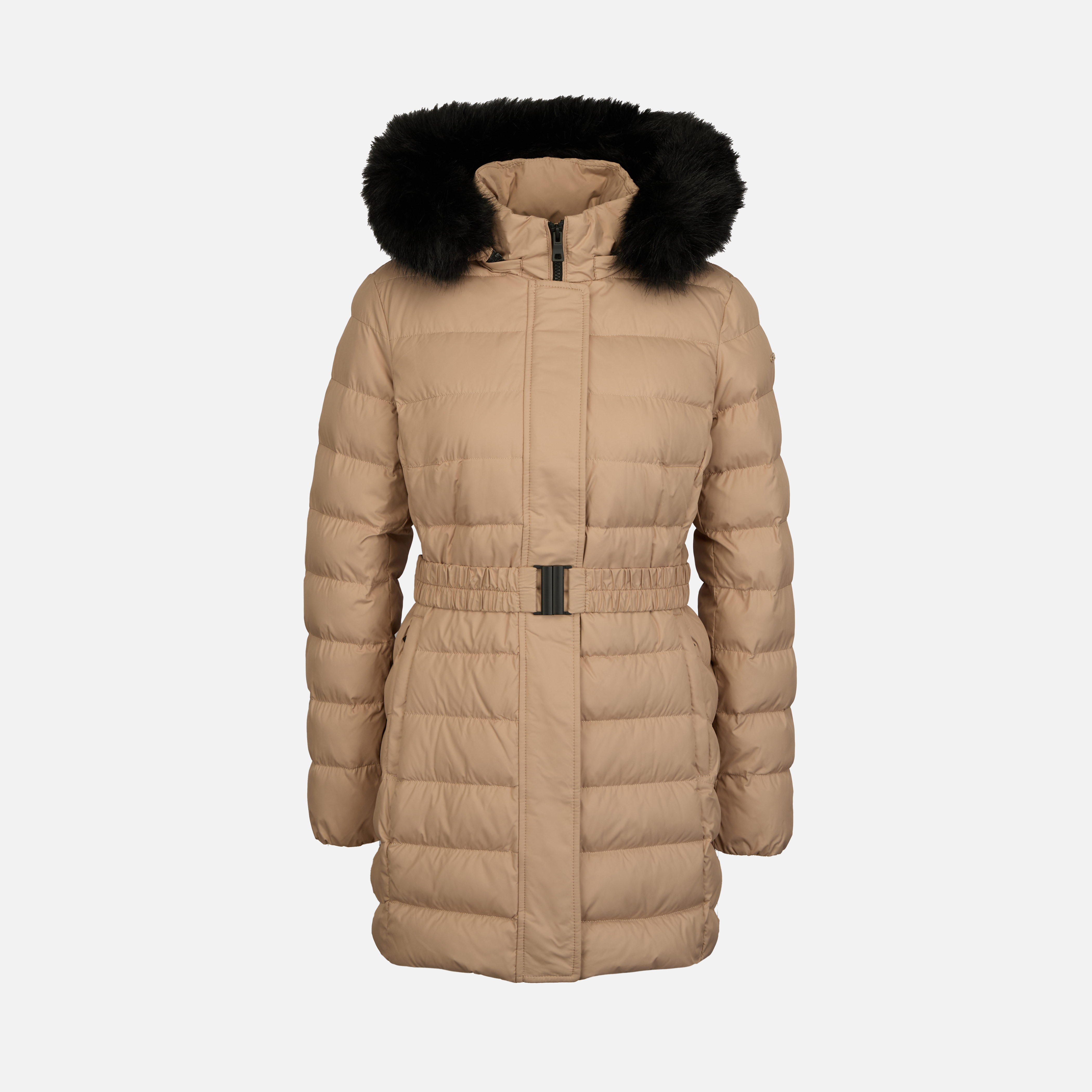 Beige Women's Down Jacket Geox Catria - Women's