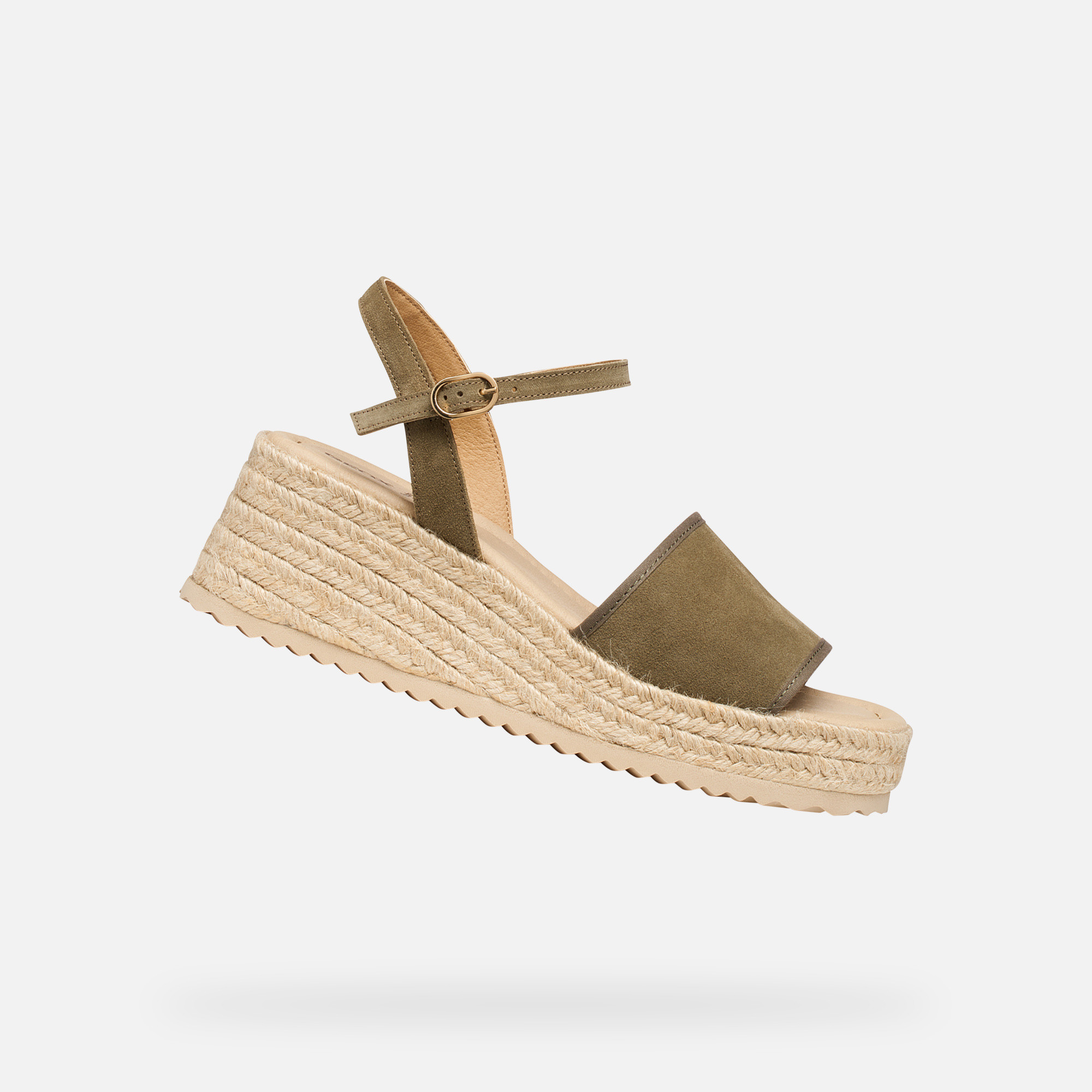 Khaki sandály Geox Alemeria