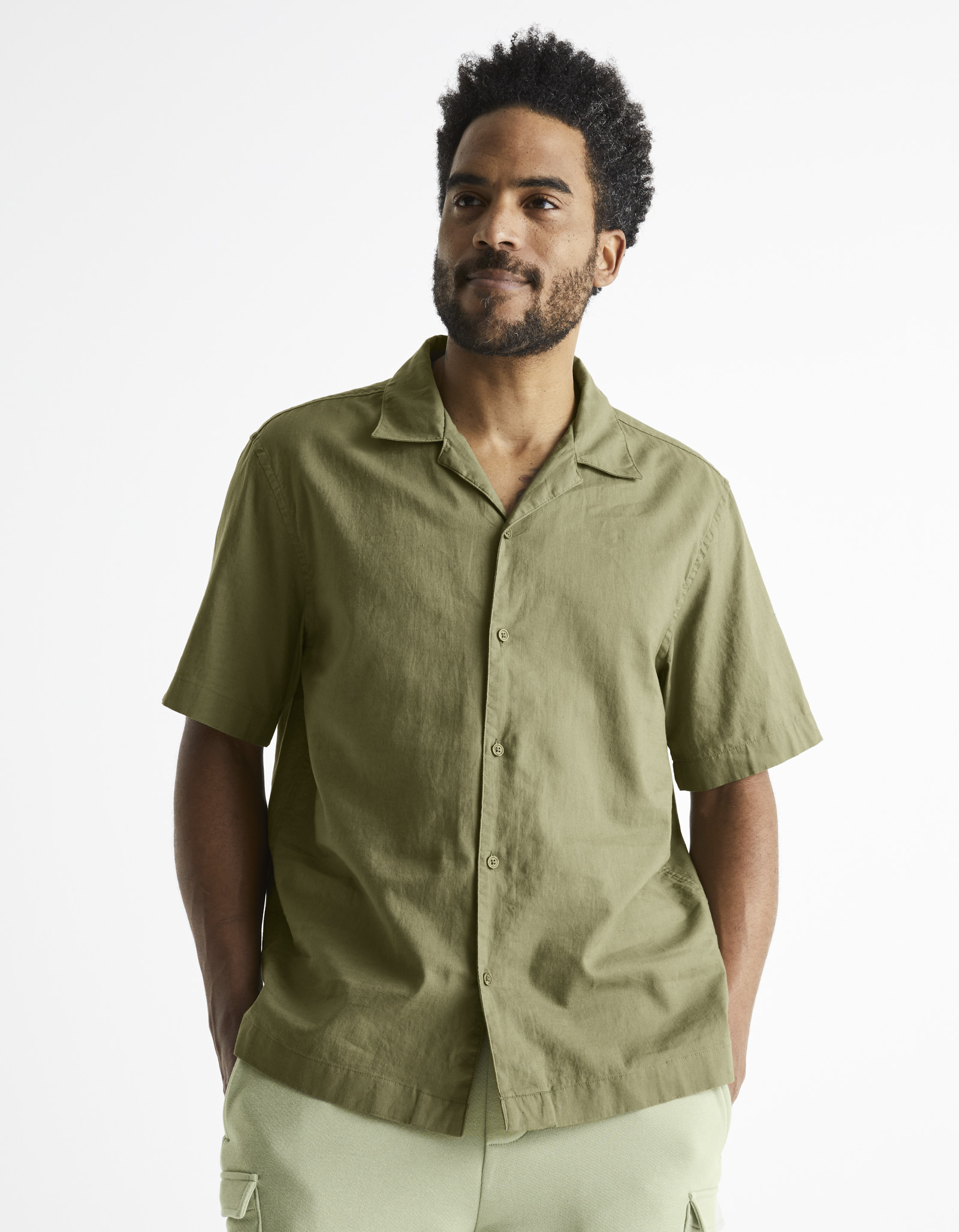 Celio Linen Shirt Basurf - Men