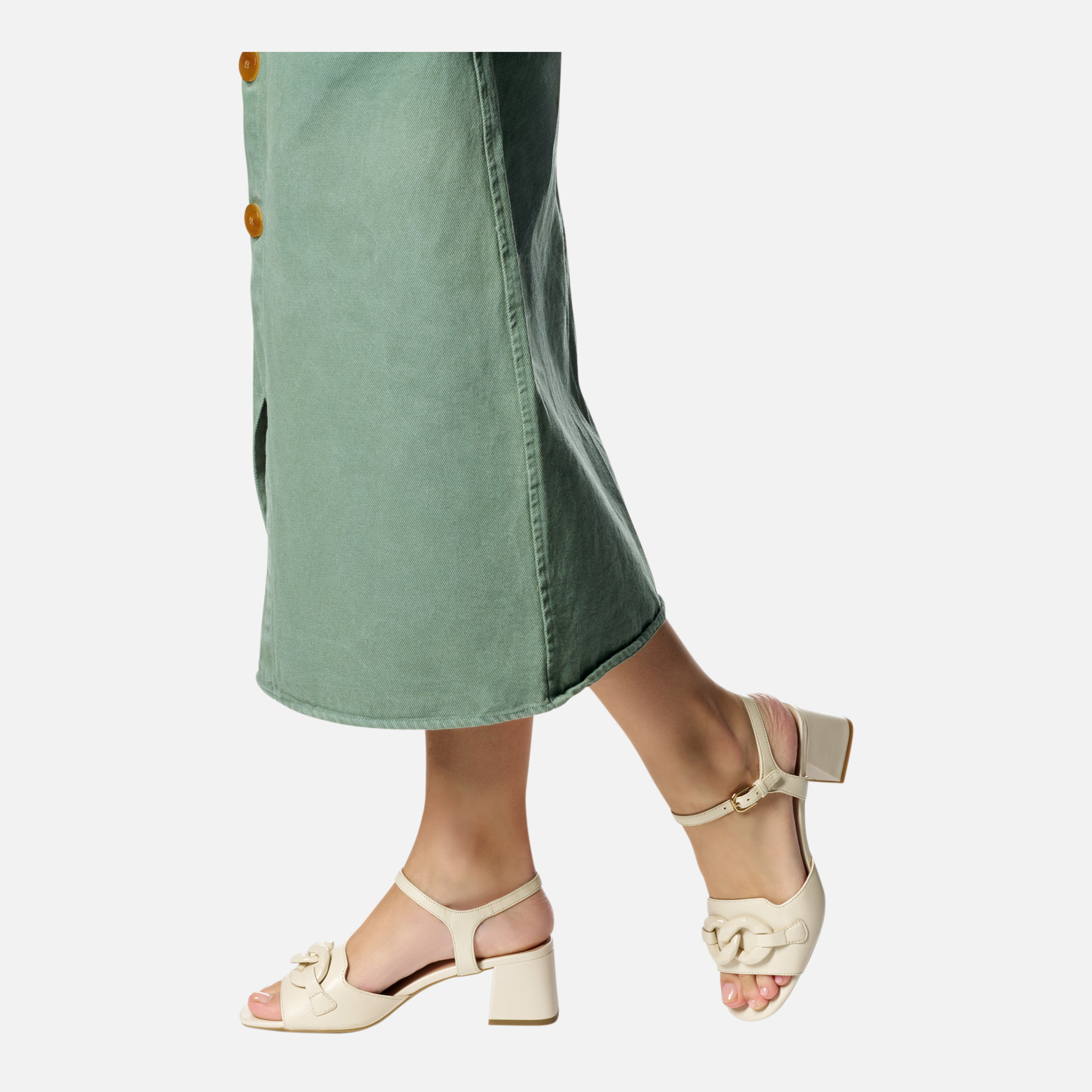 Cream women&#039;s sandals Geox New Eraklia 50 T - Women&#039;s