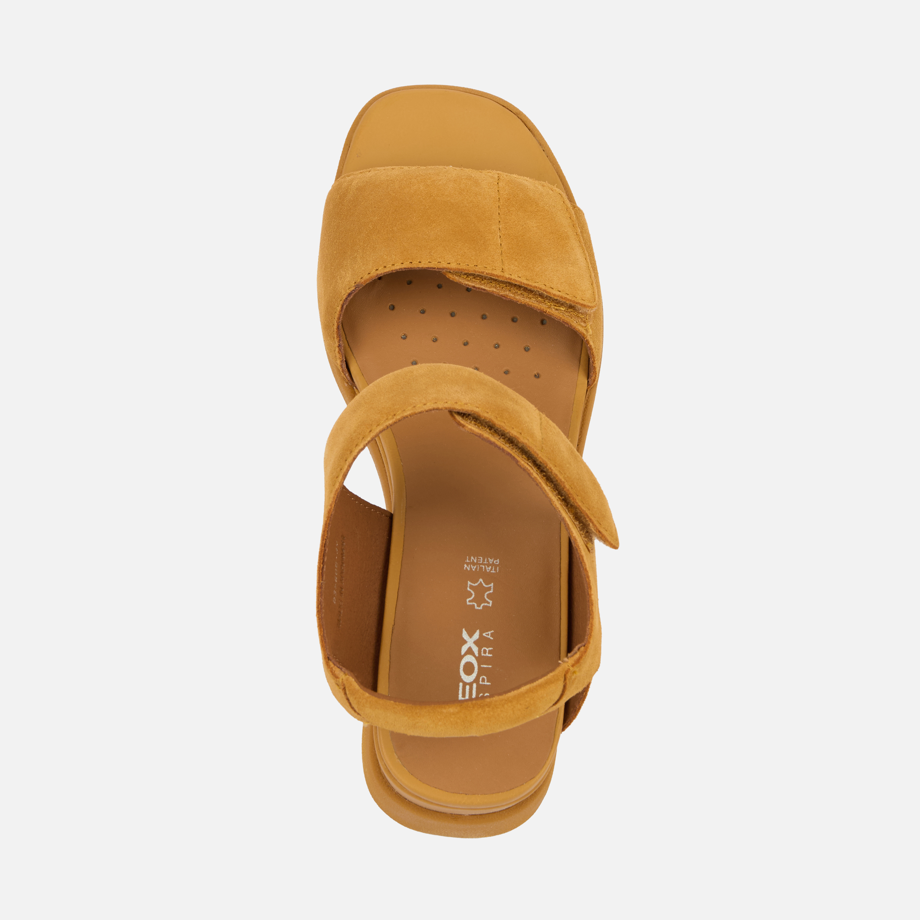 Sandale galbene cu platformă pentru femei Geox Spherica EC6