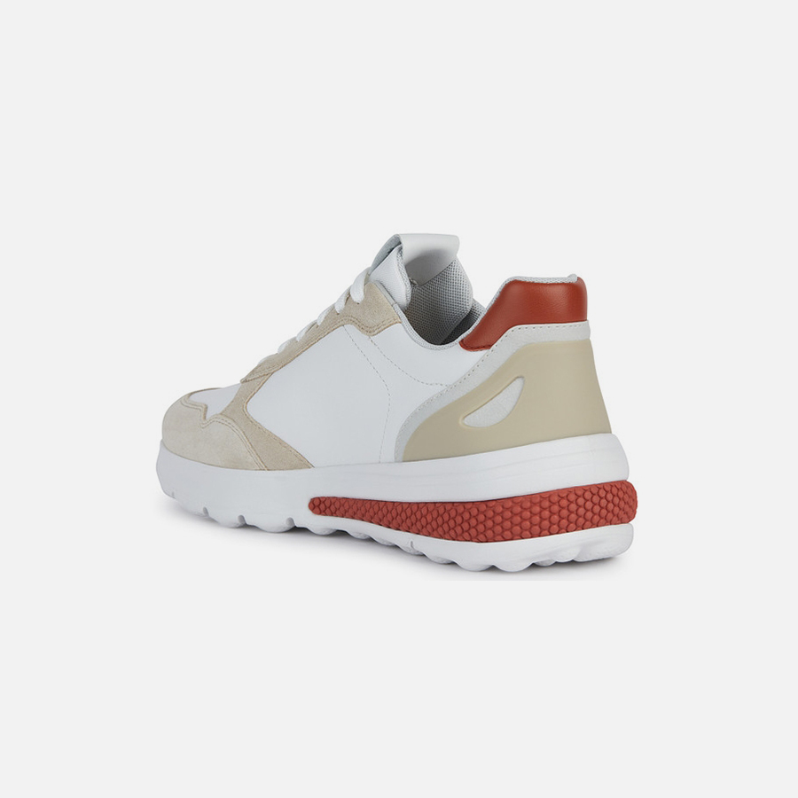 White men's sneakers Geox Spherica Actif A - Men's