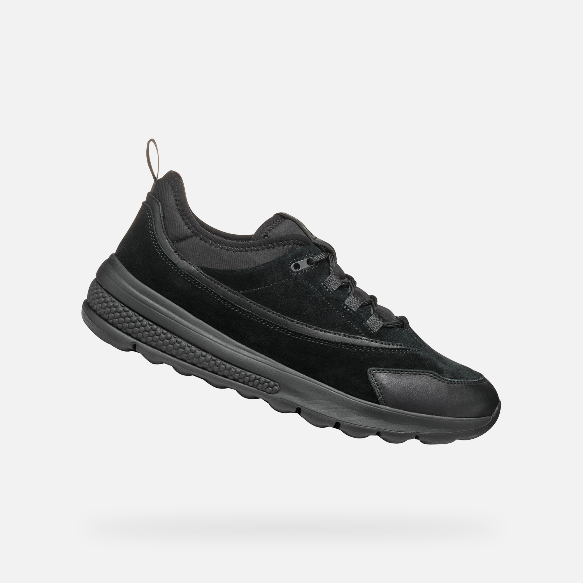 Black Men's Geox Spherica Actif Sneakers - Men's