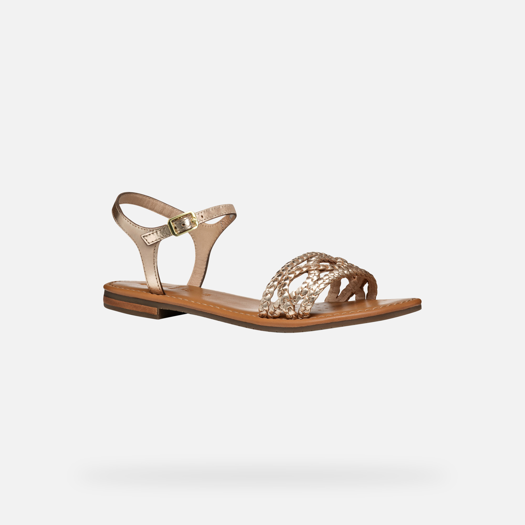 Gold women's sandals Geox Sozy S - Women's