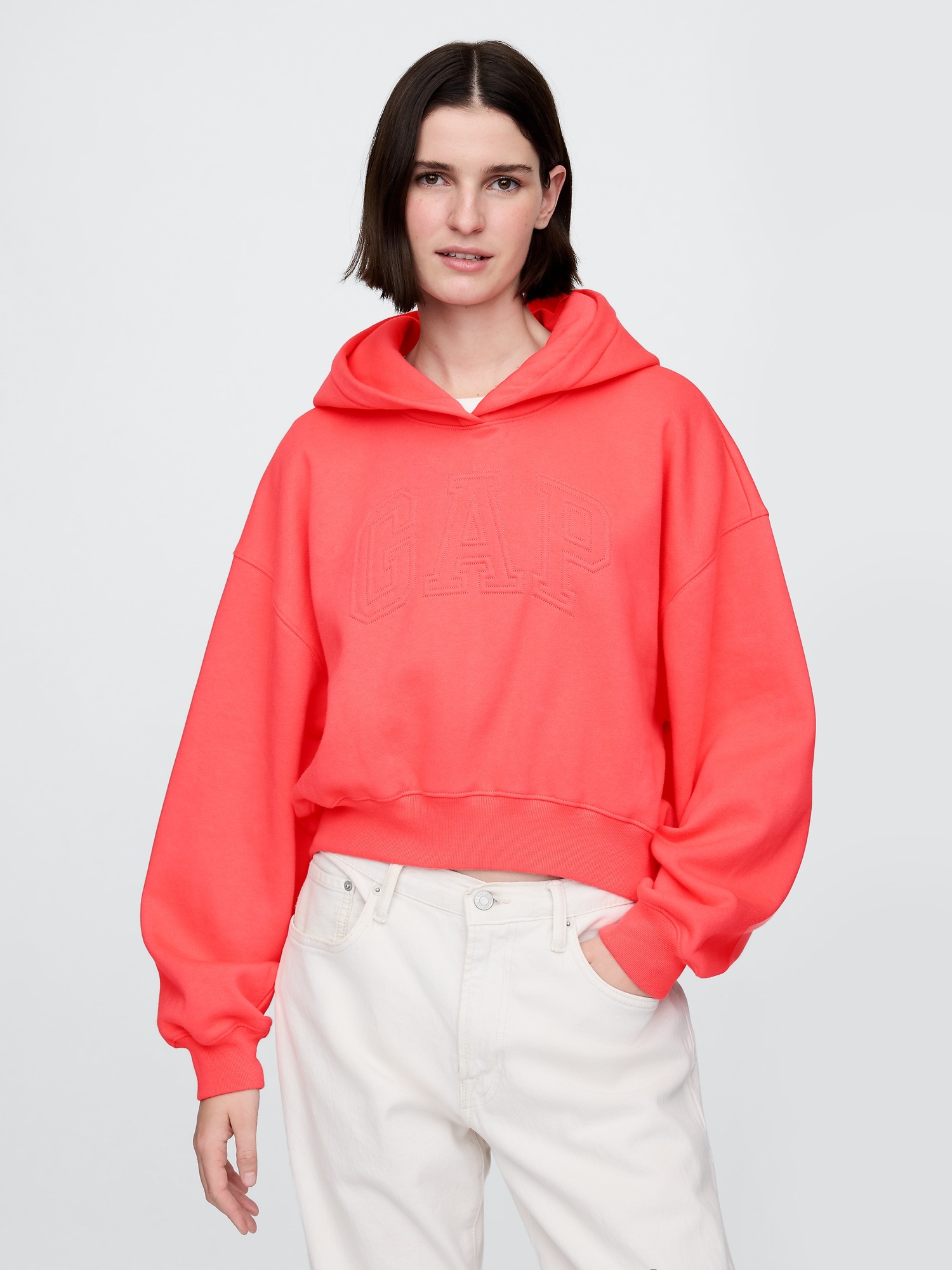 GAP Oversize crop sweatshirt - Women&#039;s