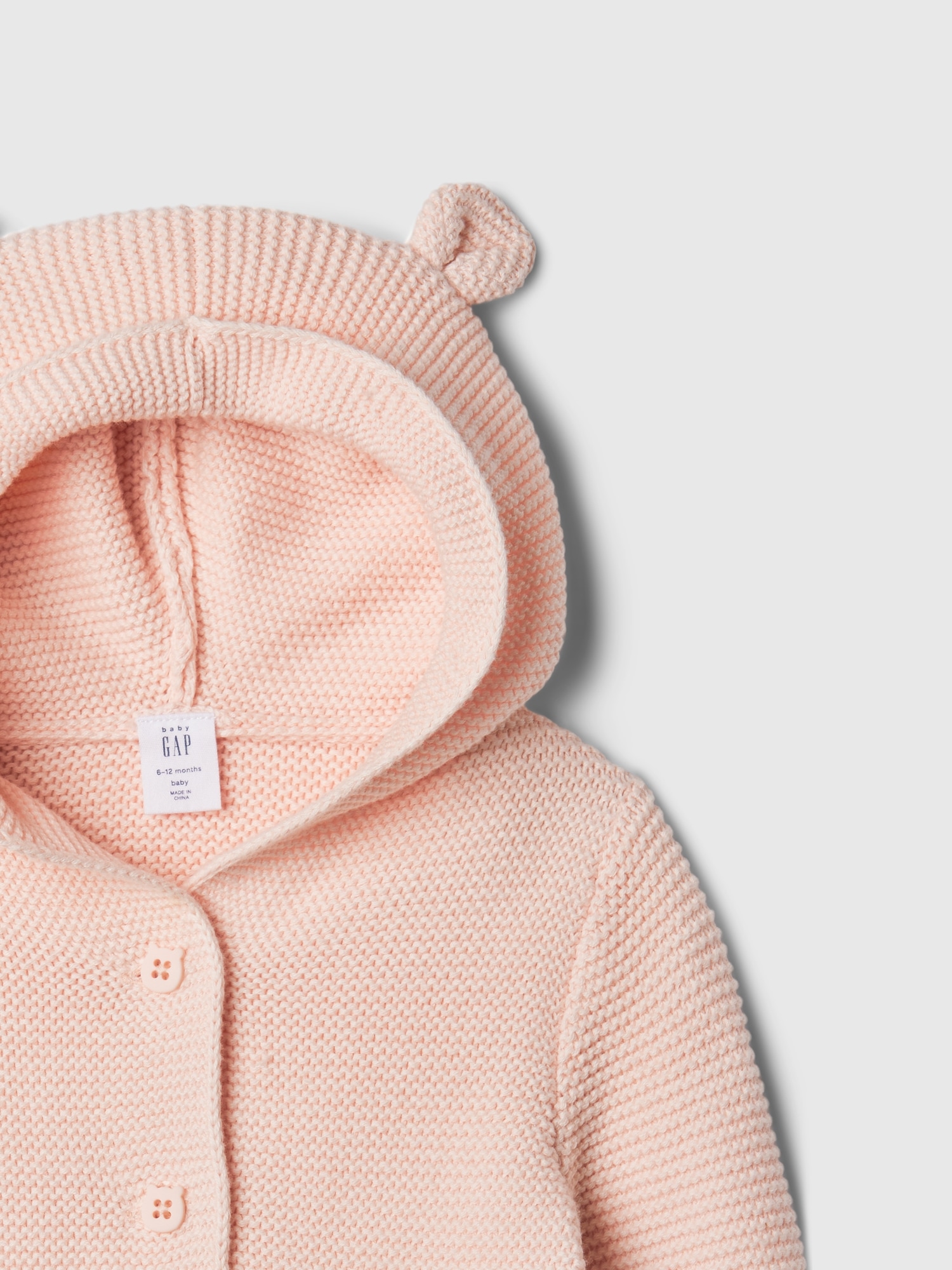 Cardigan pentru copii cu glugă și urechi