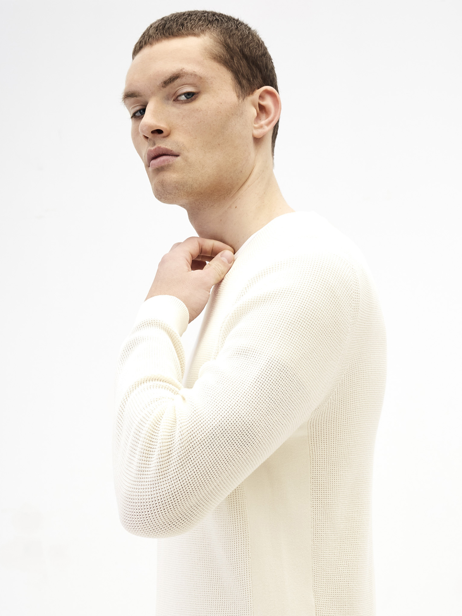 Pulovere si hanorace pentru barbati Celio - alb