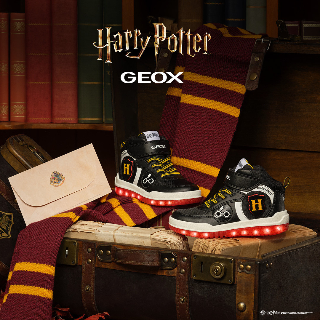 Black boys' sneakers Geox Buzzerlight Harry Potter - Boys