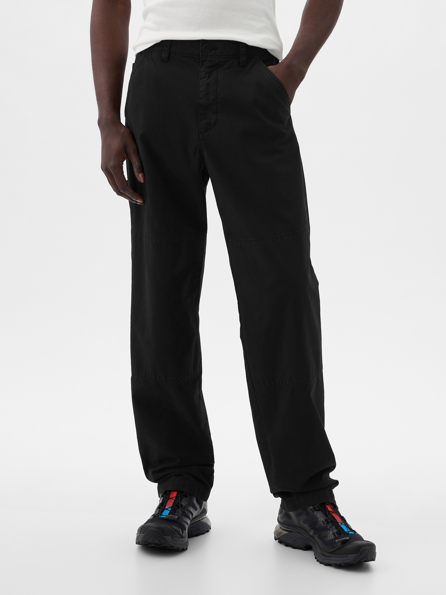 Pantaloni casual pentru barbati GAP - negru