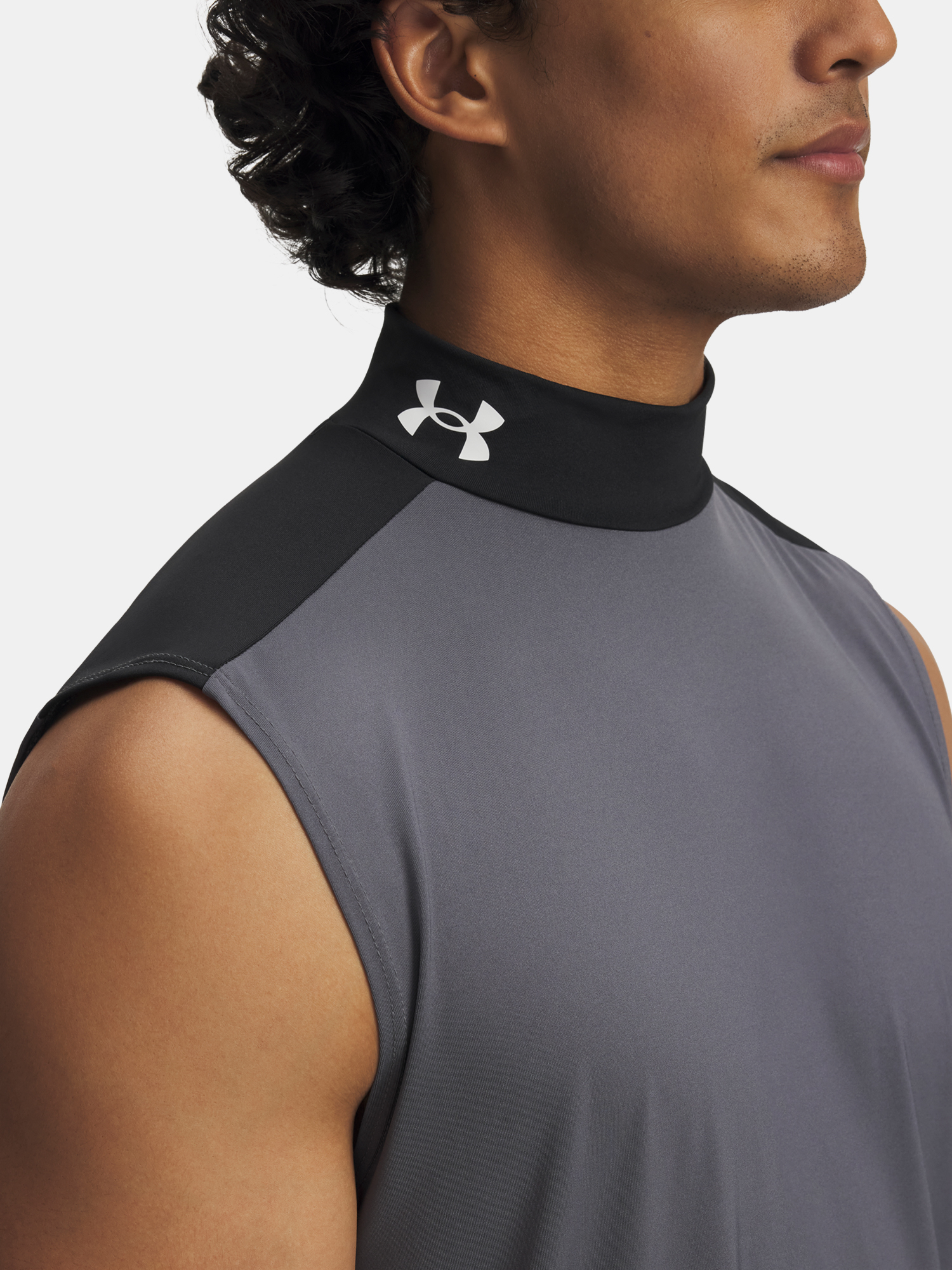 Men's tank top Under Armour UA HG Wordmark SL-GRY - Men's