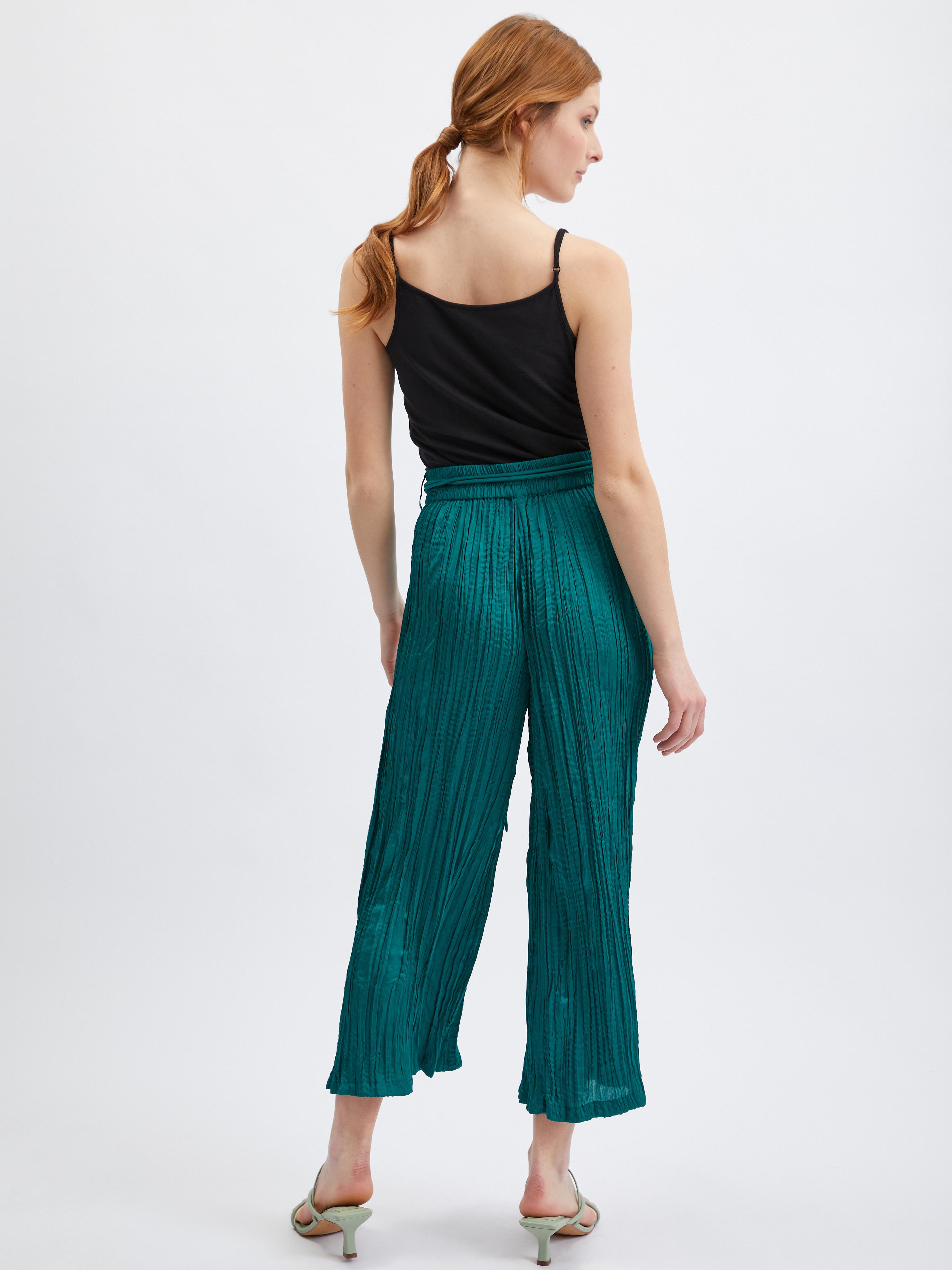 Pantaloni chino pentru femei ORSAY - verde inchis