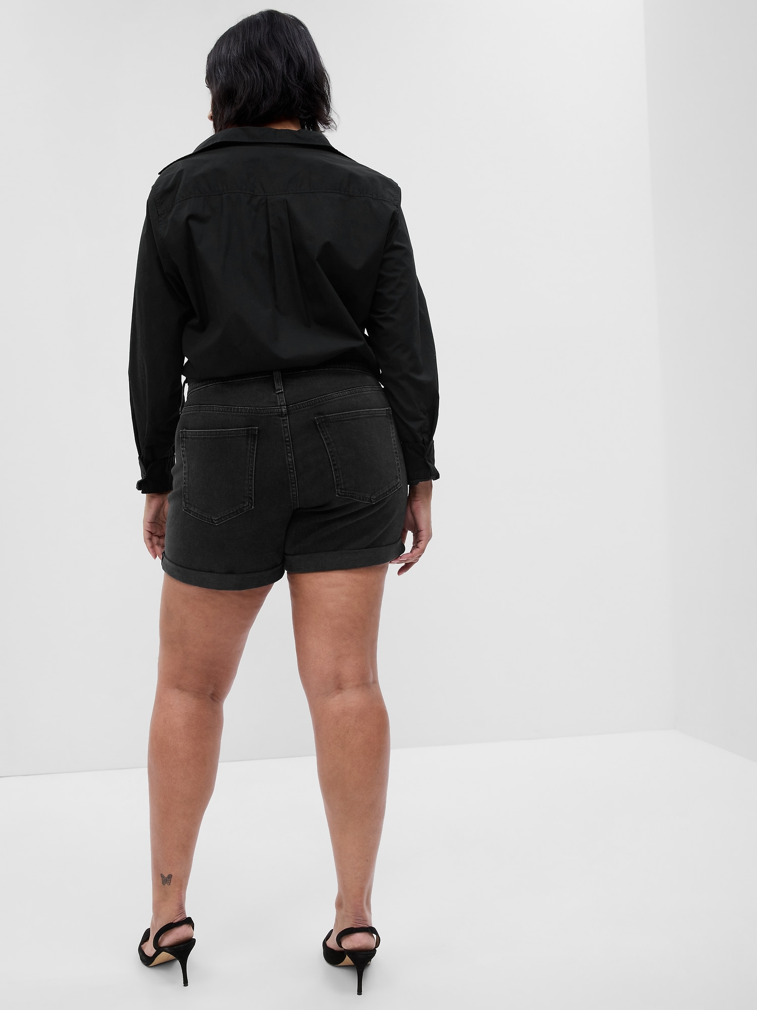 Pantaloni scurti pentru femei GAP - negru