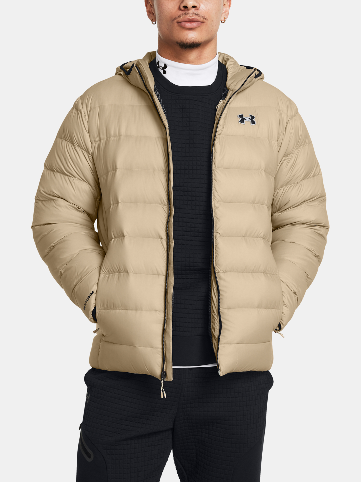Men&#039;s Under Armour LEGEND DOWN HOODED JACKET-BRN - Men&#039;s