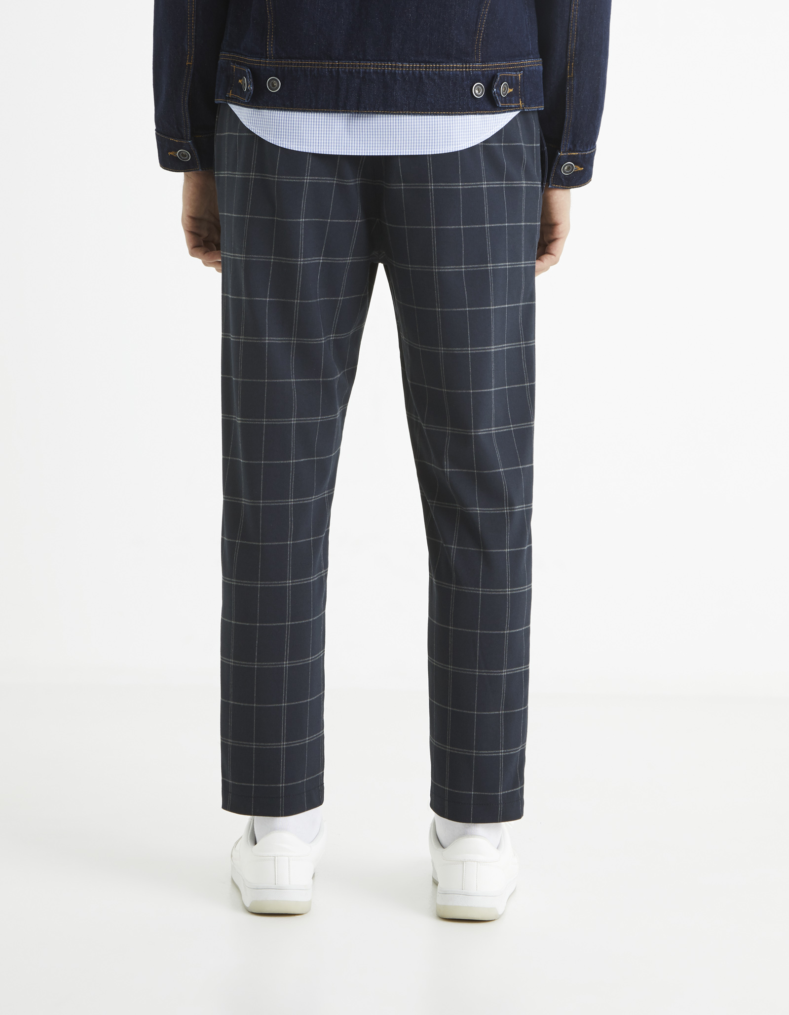 Pantaloni casual pentru barbati Celio - albastru inchis