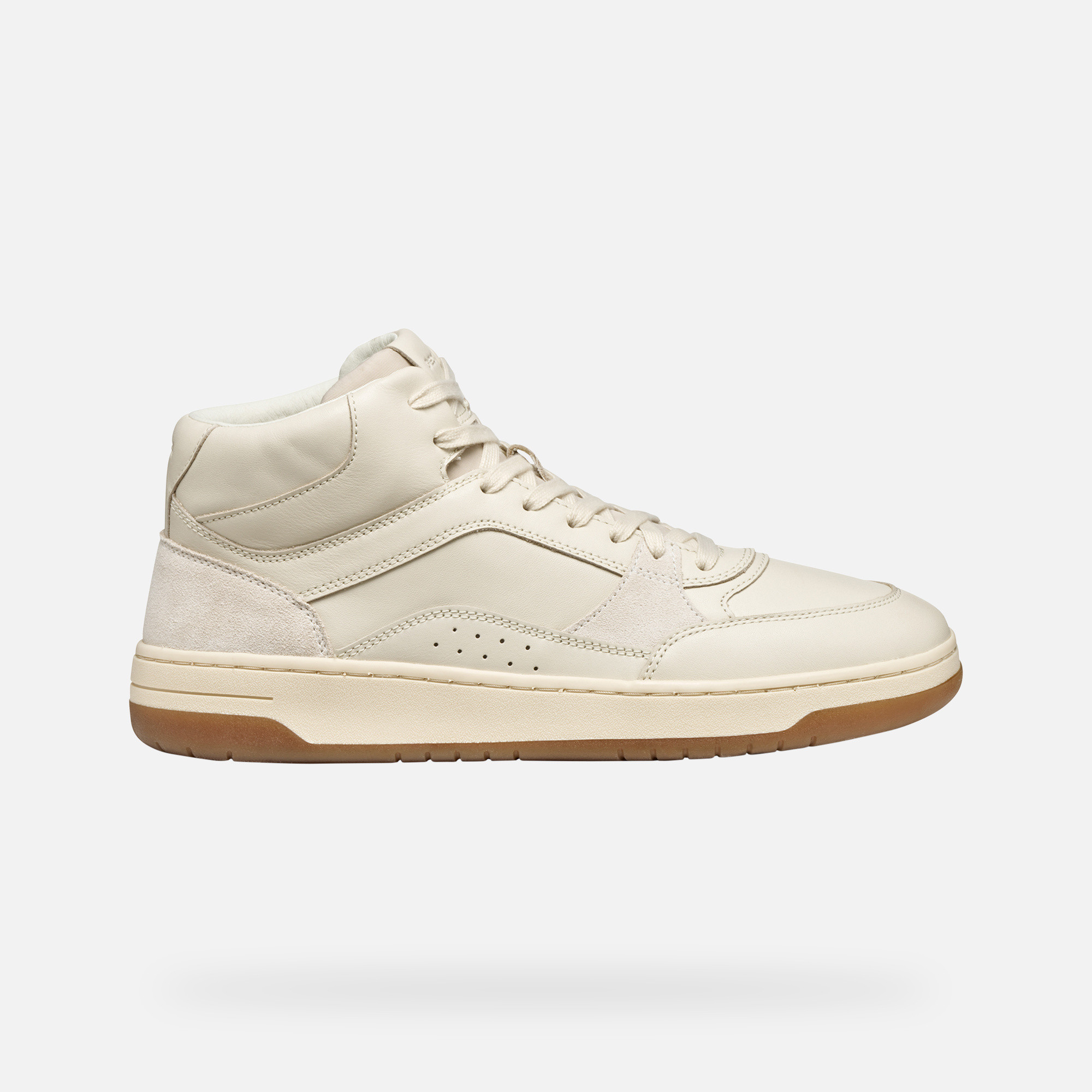 Cream men's sneakers Geox Sedral Court - Men's