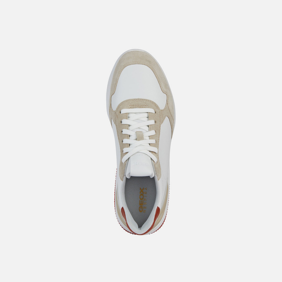 White men's sneakers Geox Spherica Actif A - Men's