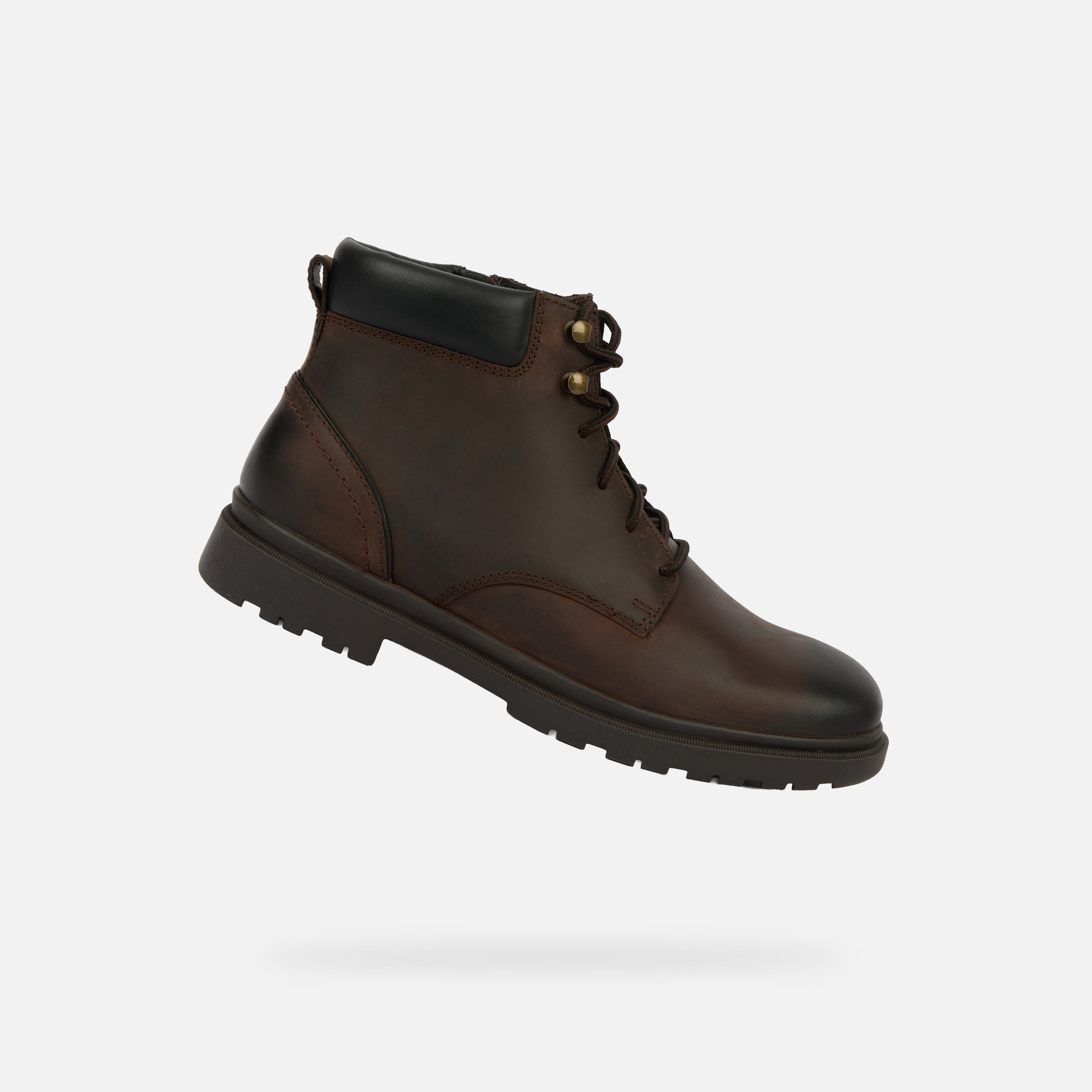 Dark Brown Men's Ankle Boots Geox Andalo - Mens