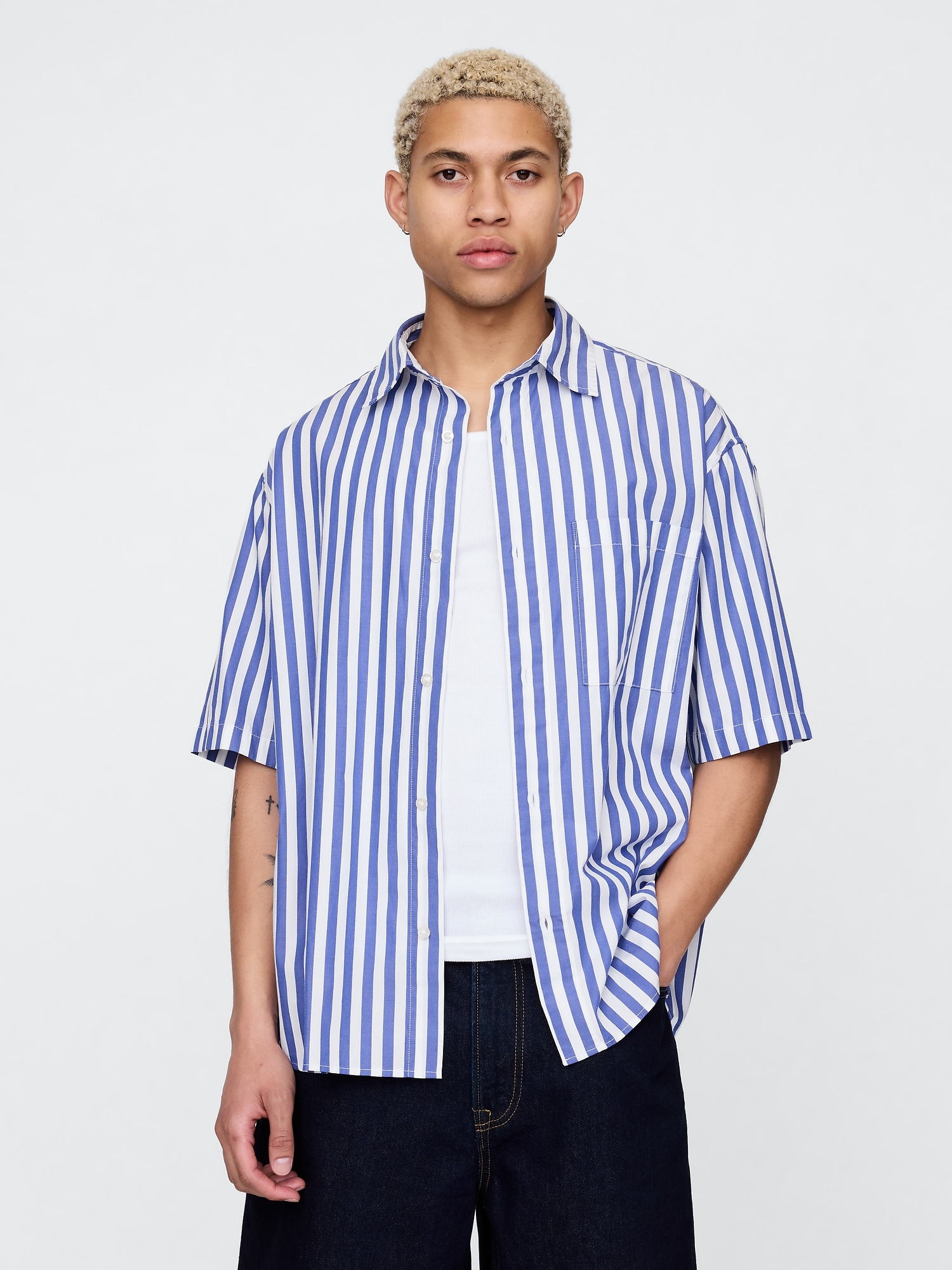 GAP Oversize poplin shirt - Men&#039;s