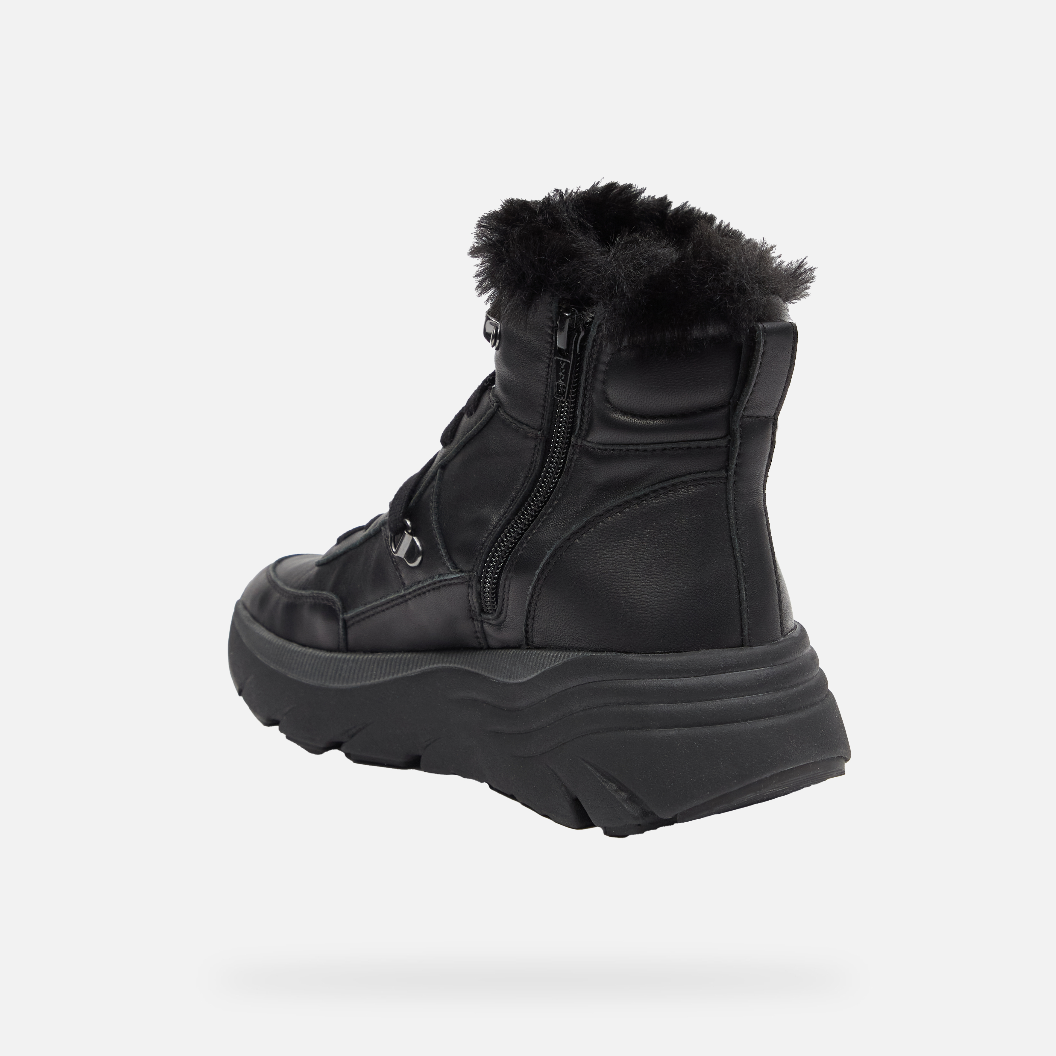 Black women's ankle boots Geox Diamanta - Women's