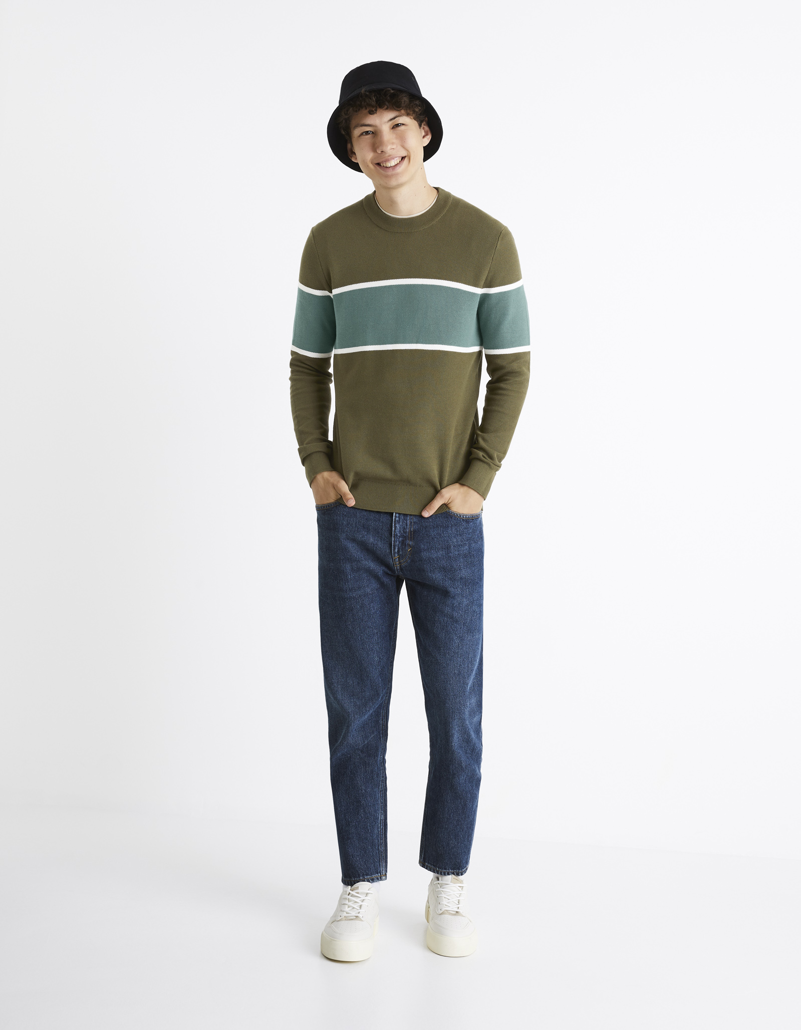 Pulovere pentru barbati Celio - verde