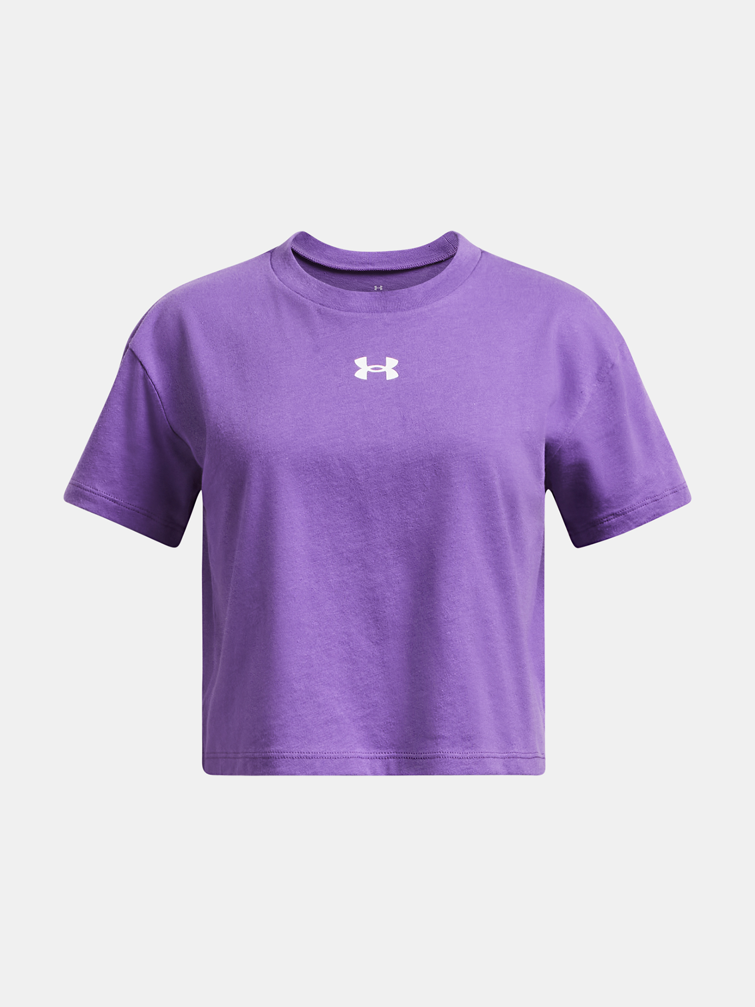 Girls' T-shirt Under Armour UA CROP SPORTSTYLE LOGO SS-PPL - Girls