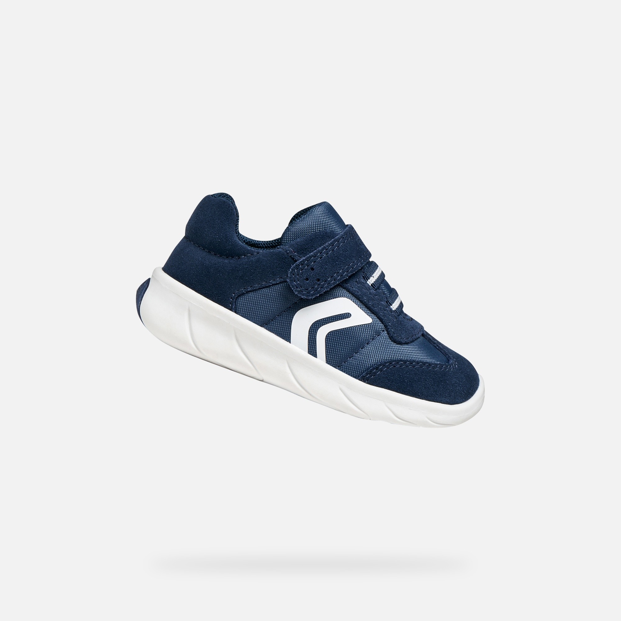 Tmavomodré chlapčenské barefoot tenisky Geox Foot-run
