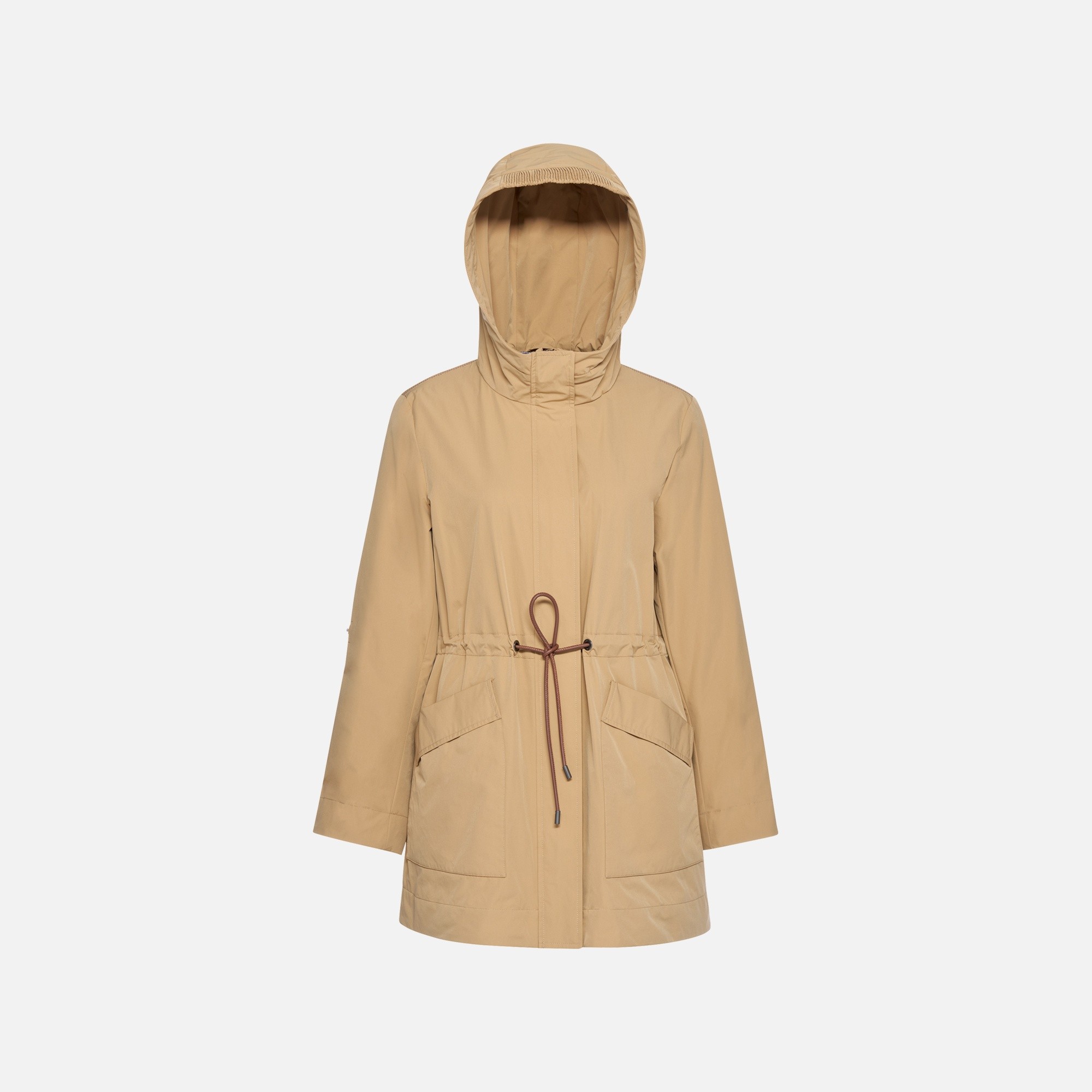 Beige Women's Parka Geox Dandra - Women's