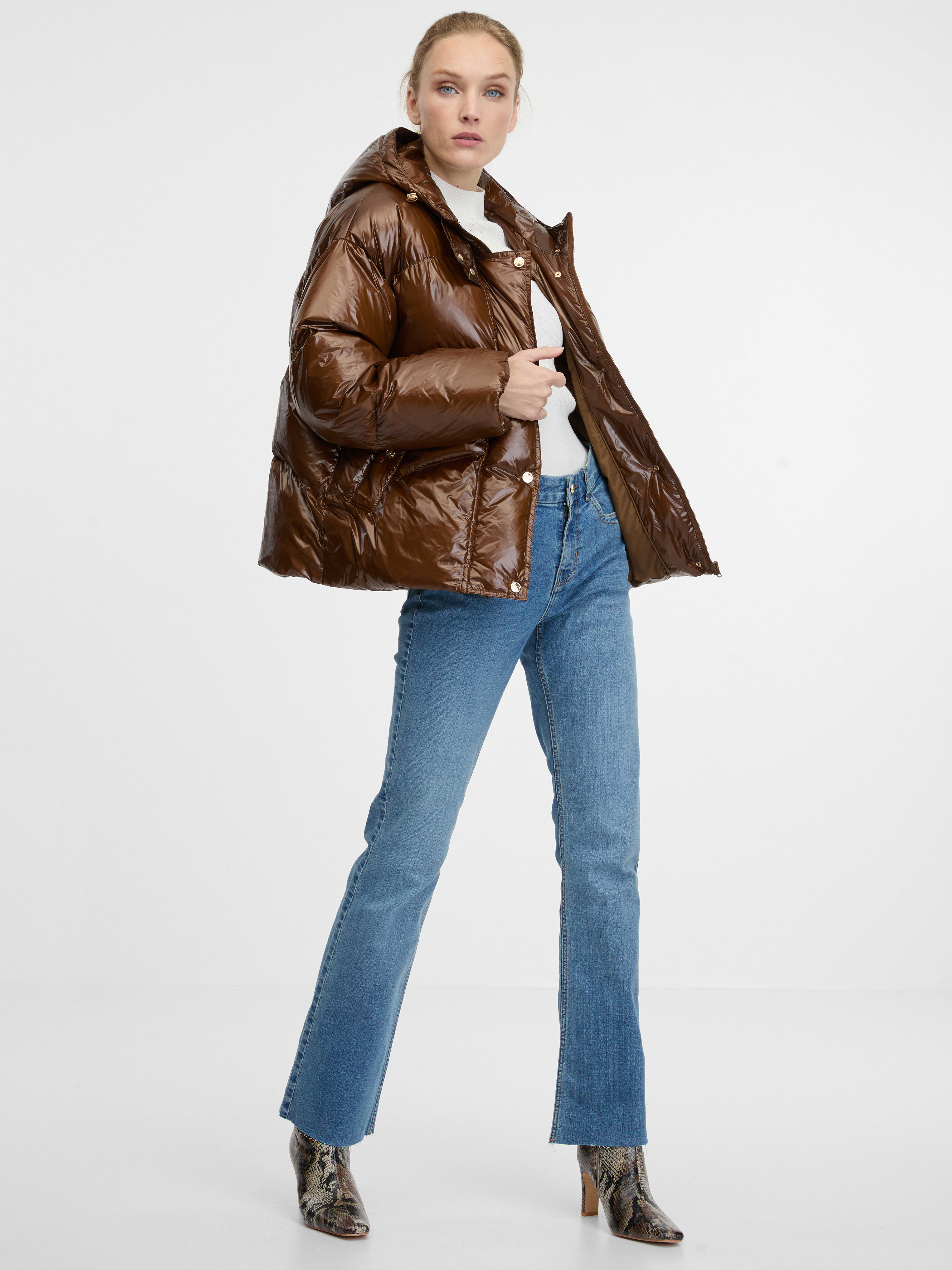Brown women&#039;s winter jacket ORSAY - Women&#039;s