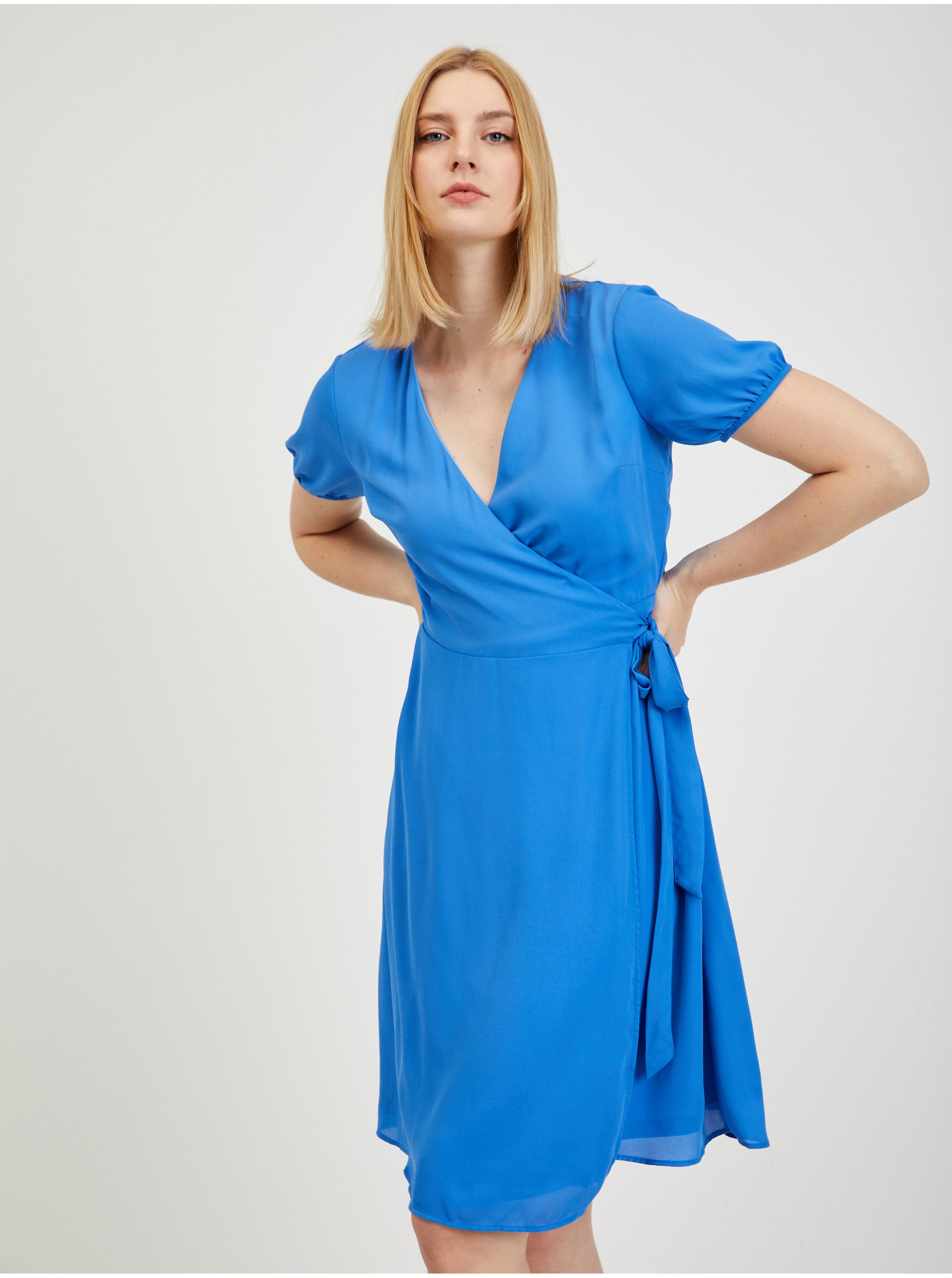 Modré dámské zavinovací šaty ORSAY - Dámské