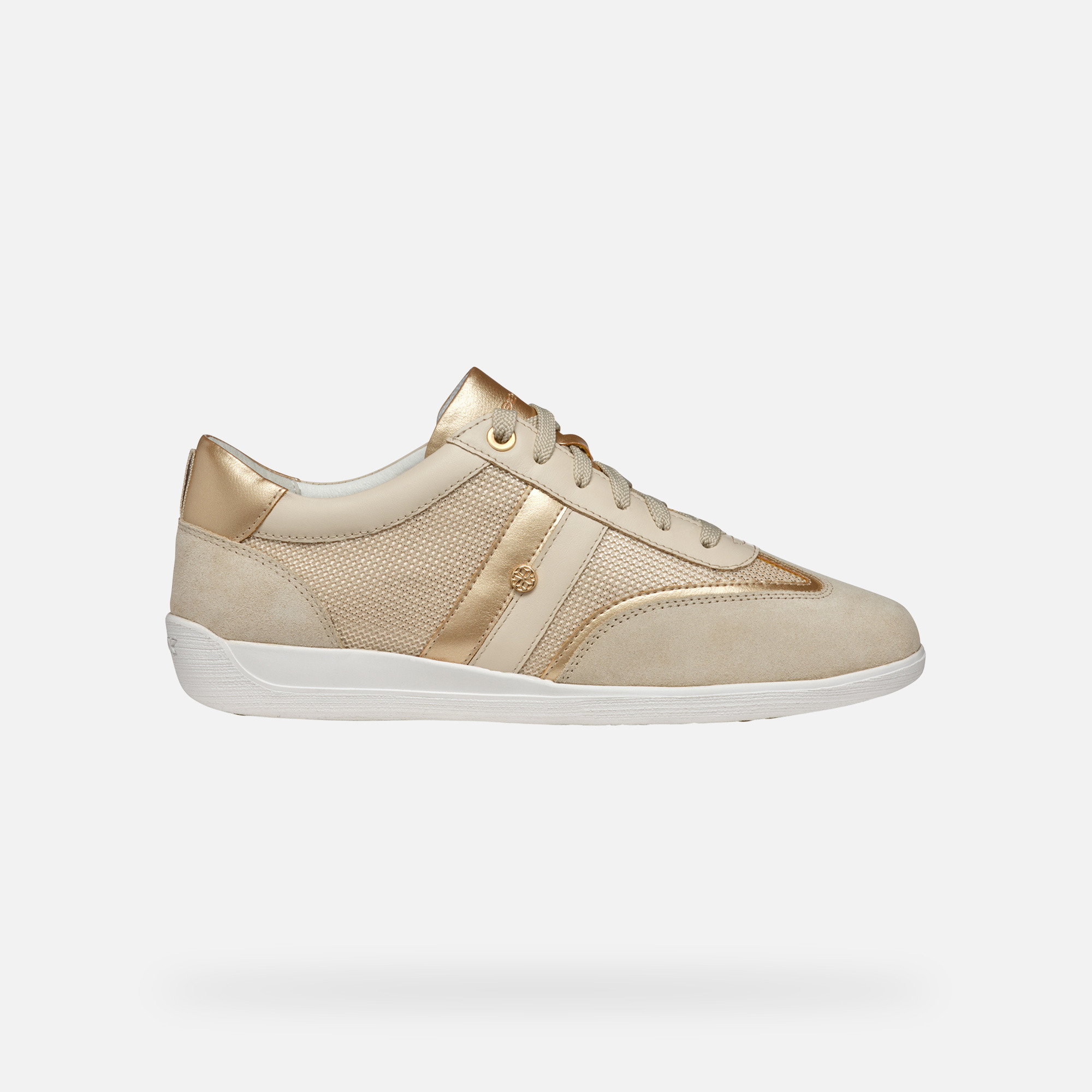 Gold women's sneakers Geox Myria - Women's