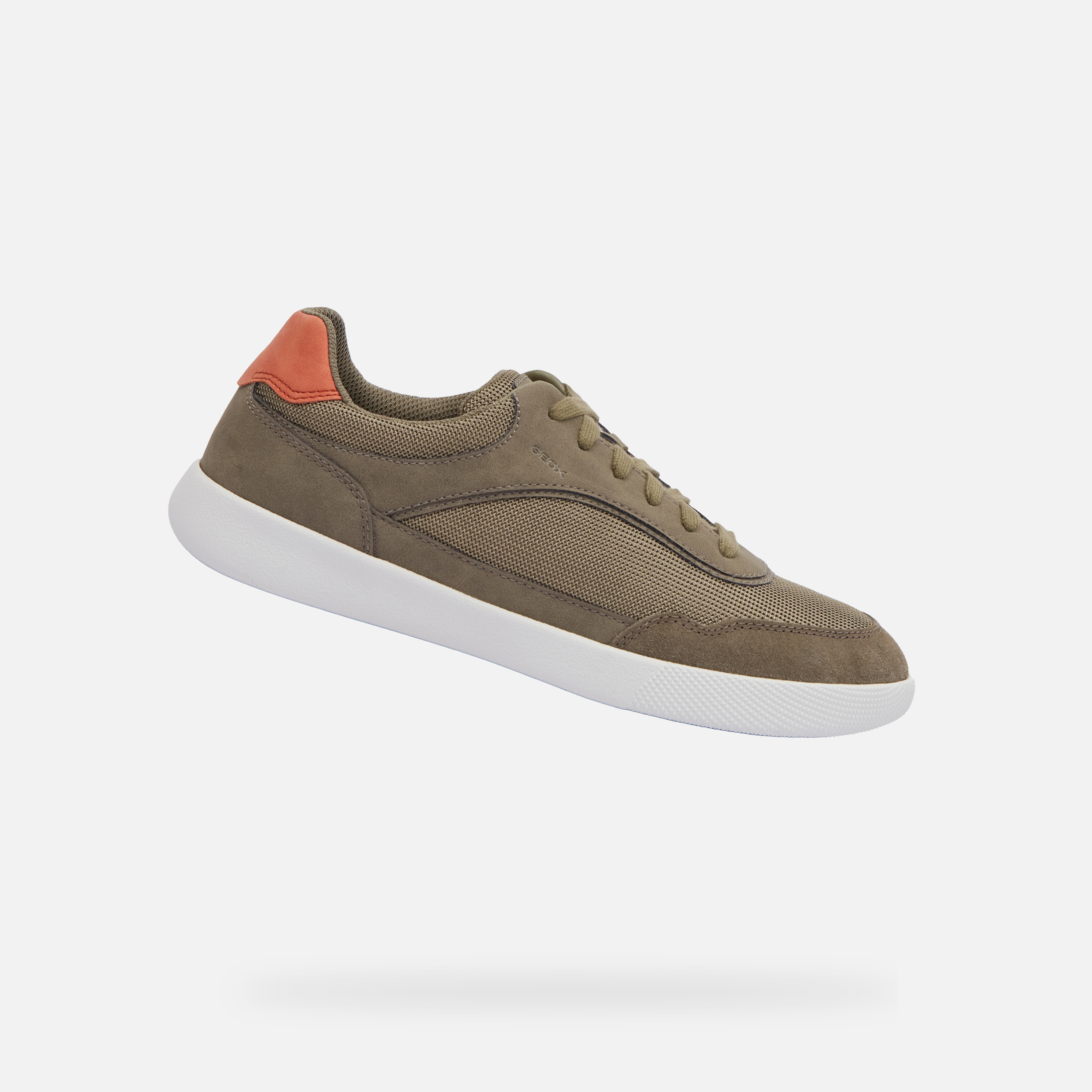 Light green mens sneakers Geox Rieti - Mens
