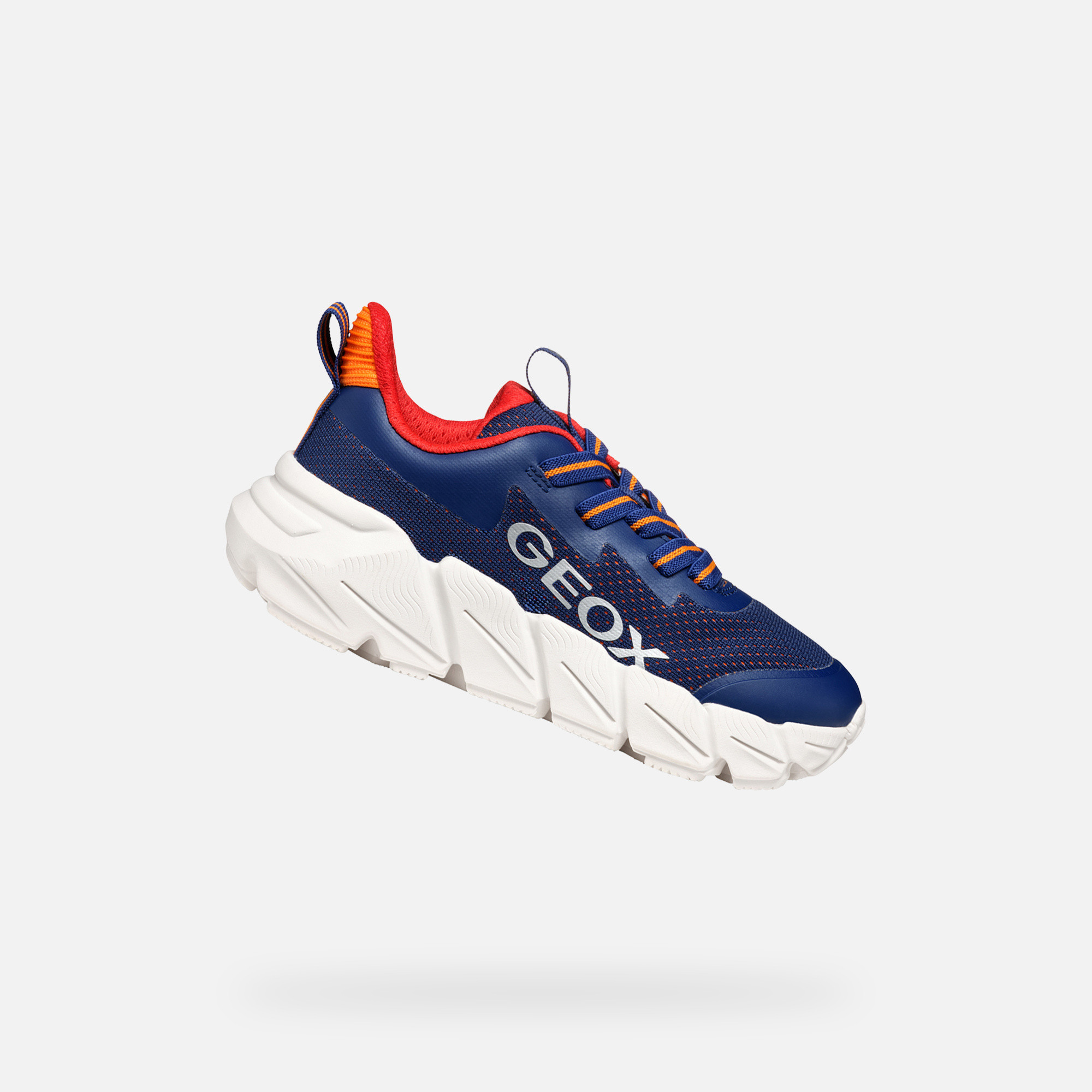 Dark Blue Boys Geox Flexyper Fast Sneakers - Boys