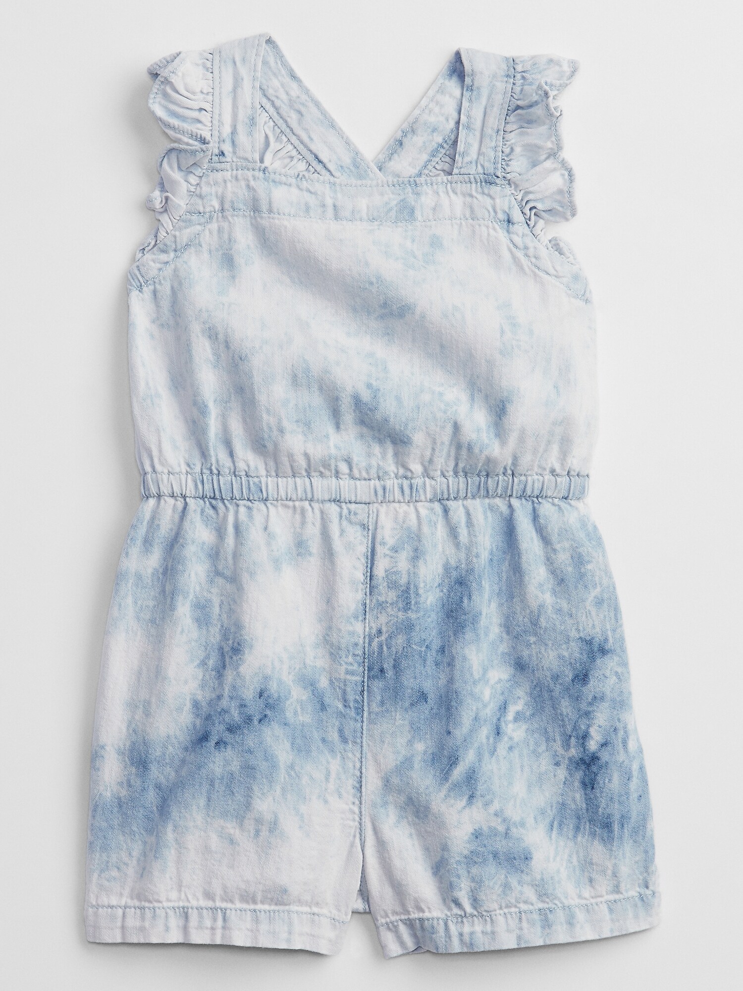 GAP Dětský Overal Tie-dye Denim Romper