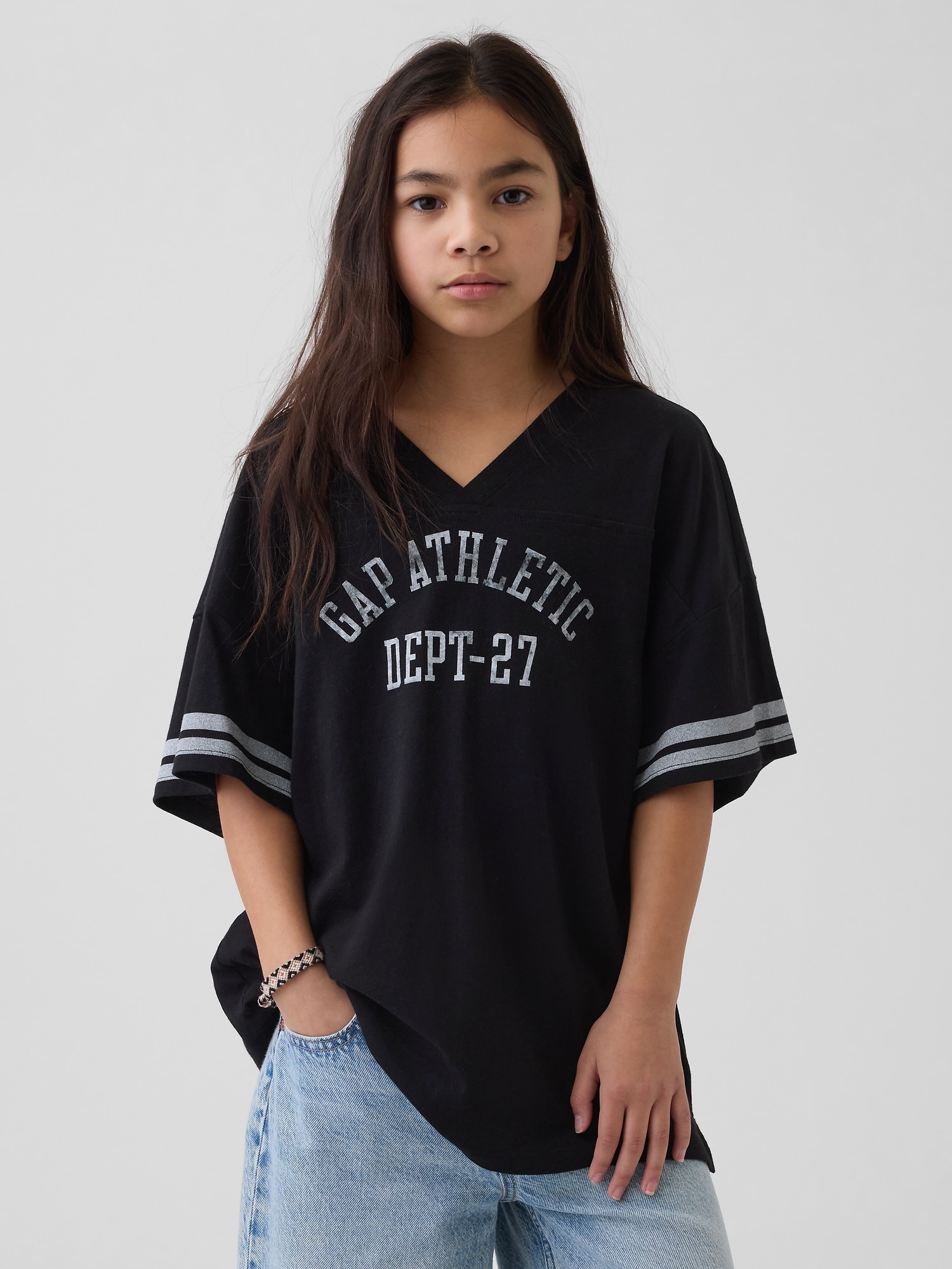 Детска тениска Gap Athletic Oversized