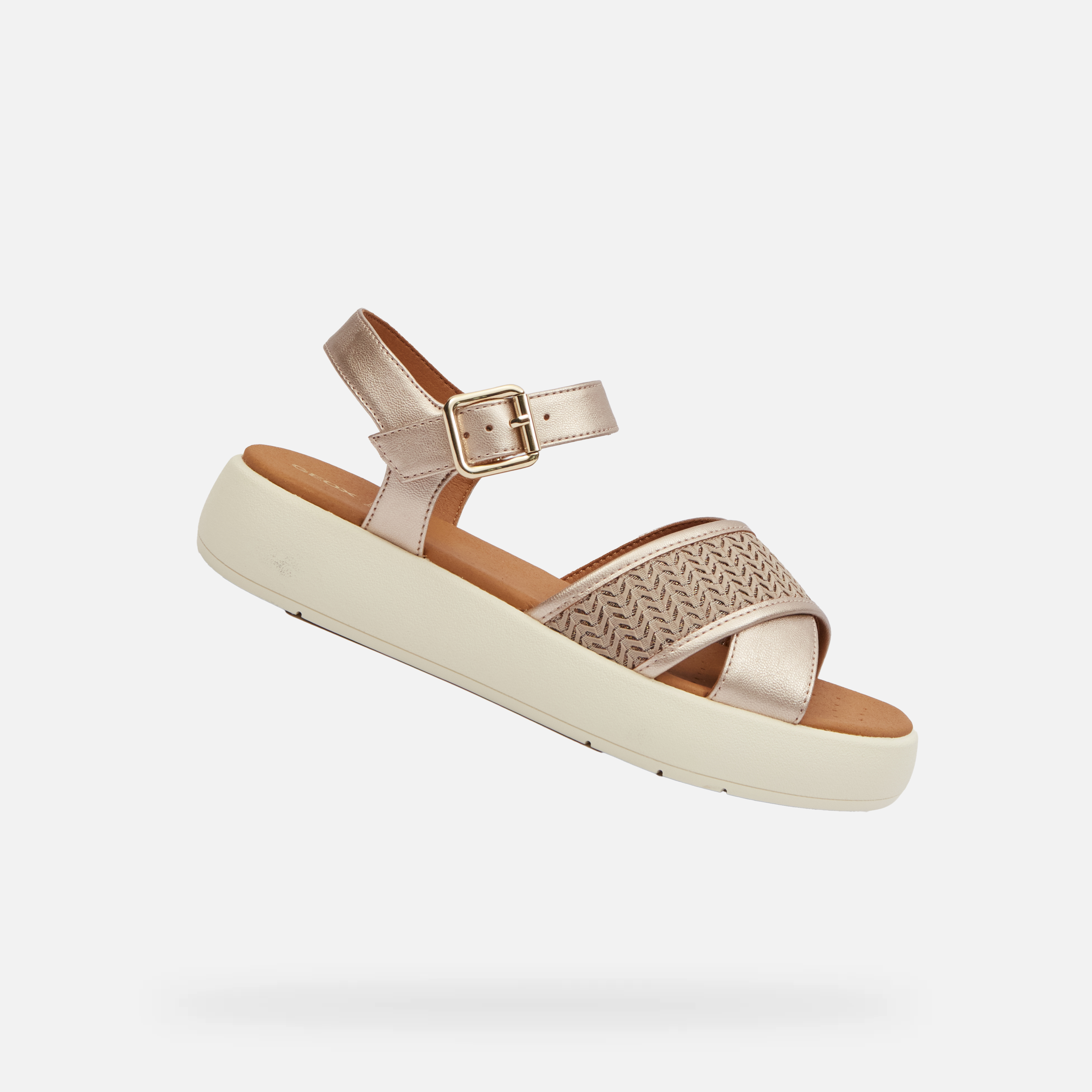 Cream women&#039;s sandals Geox Camalei - Women&#039;s