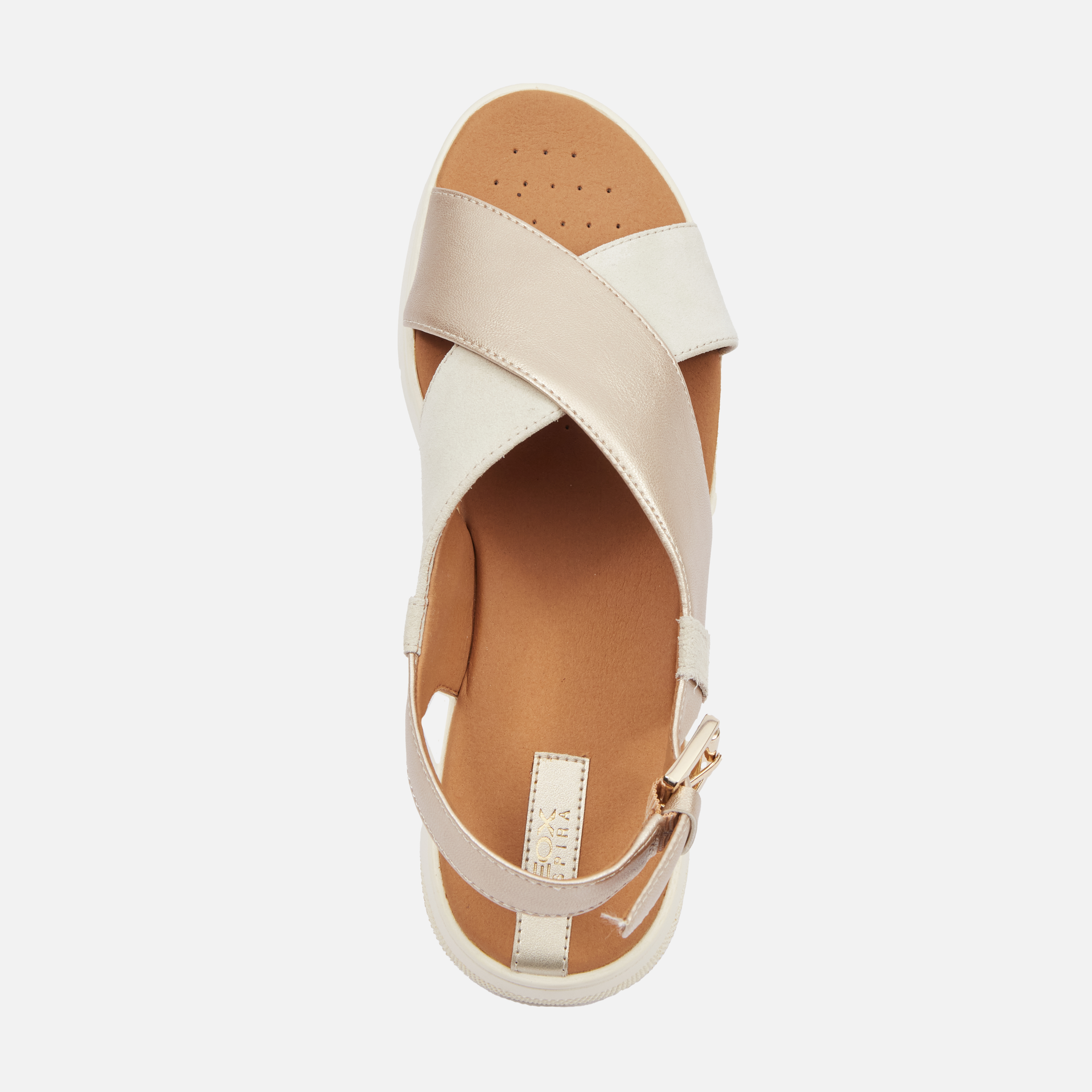 Gold women's sandals Geox Dandra - Women's