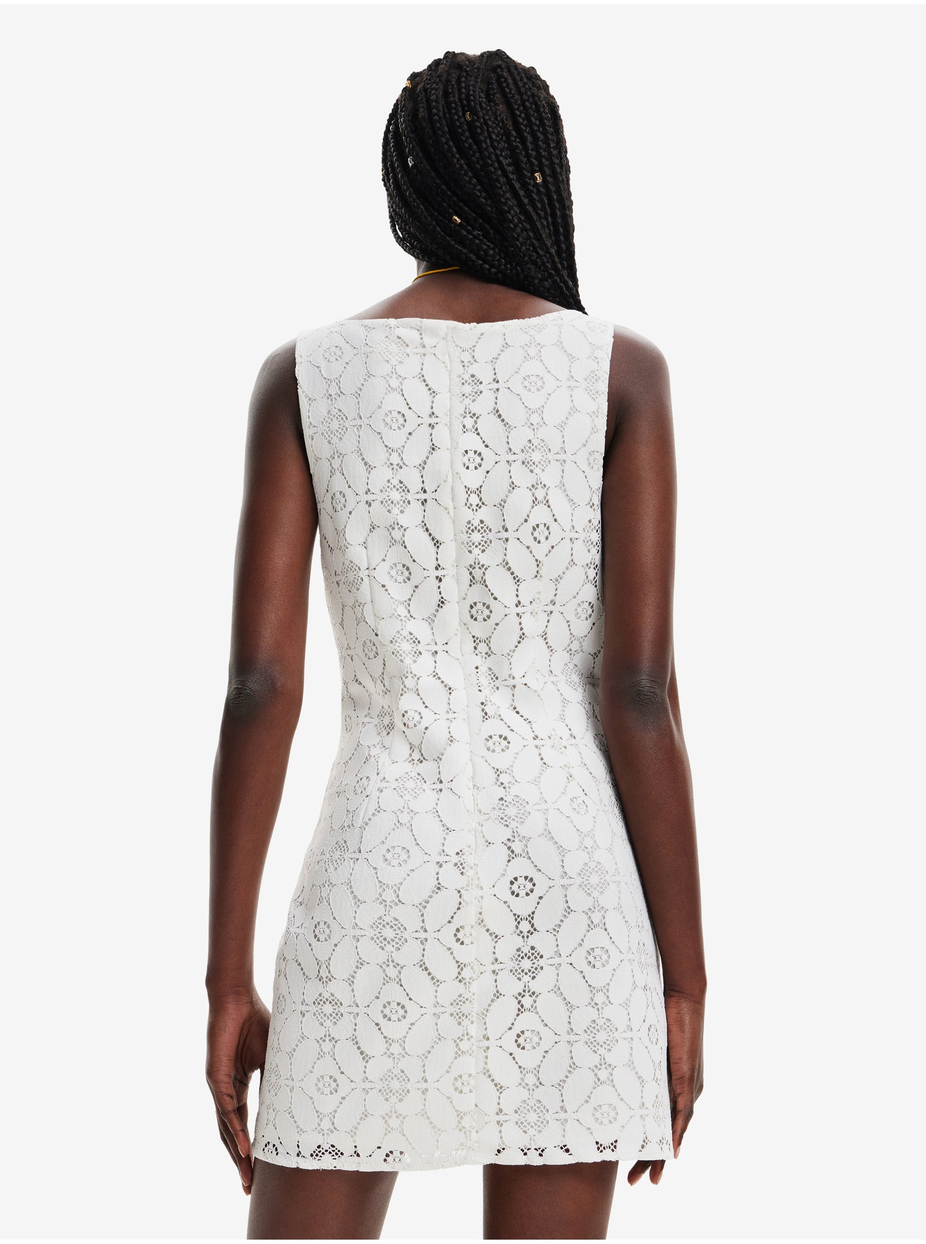 Rochii de vara si de plaja pentru femei Desigual - alb