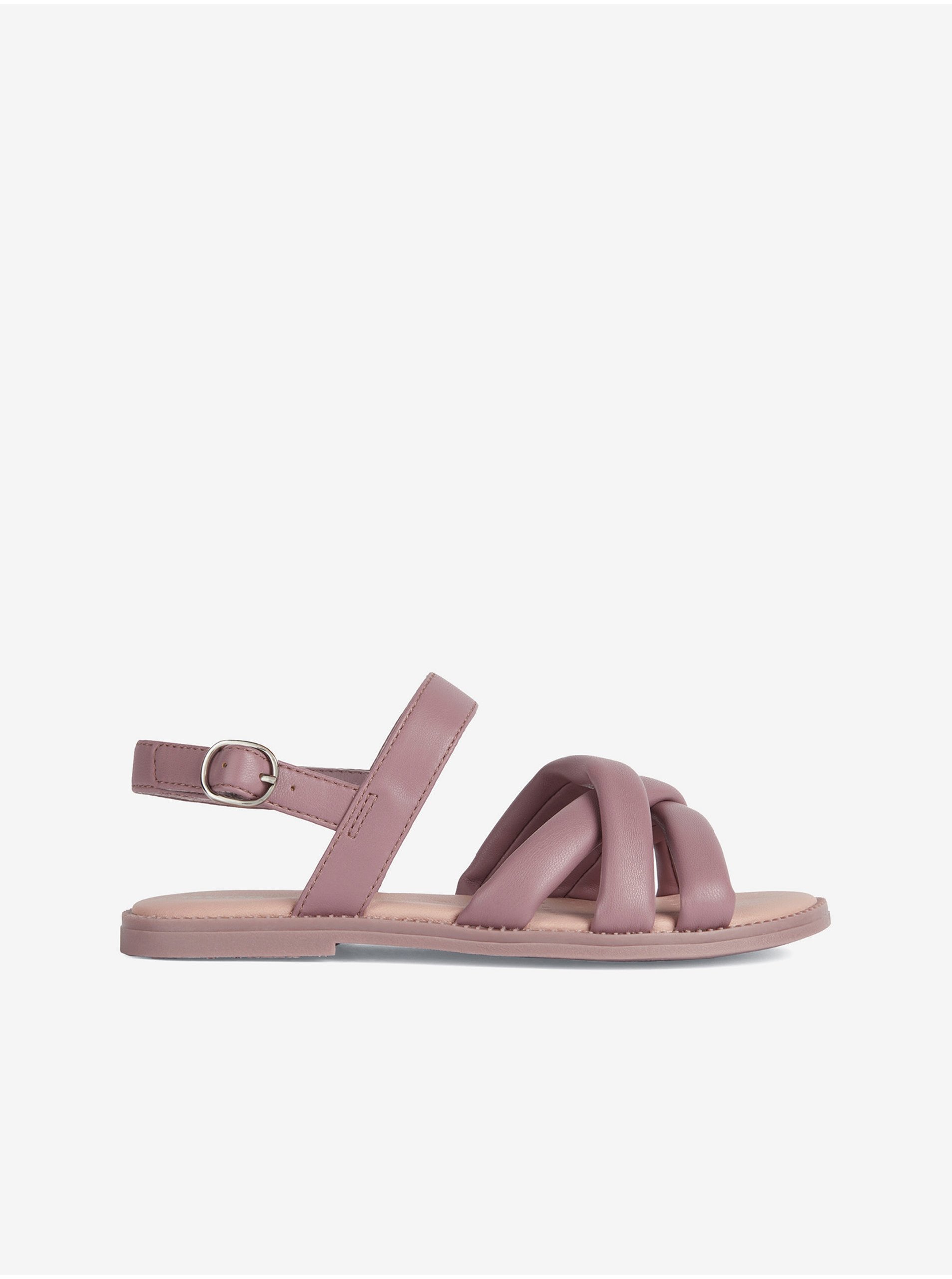 Pink Girly Leather Sandals Geox - Girls