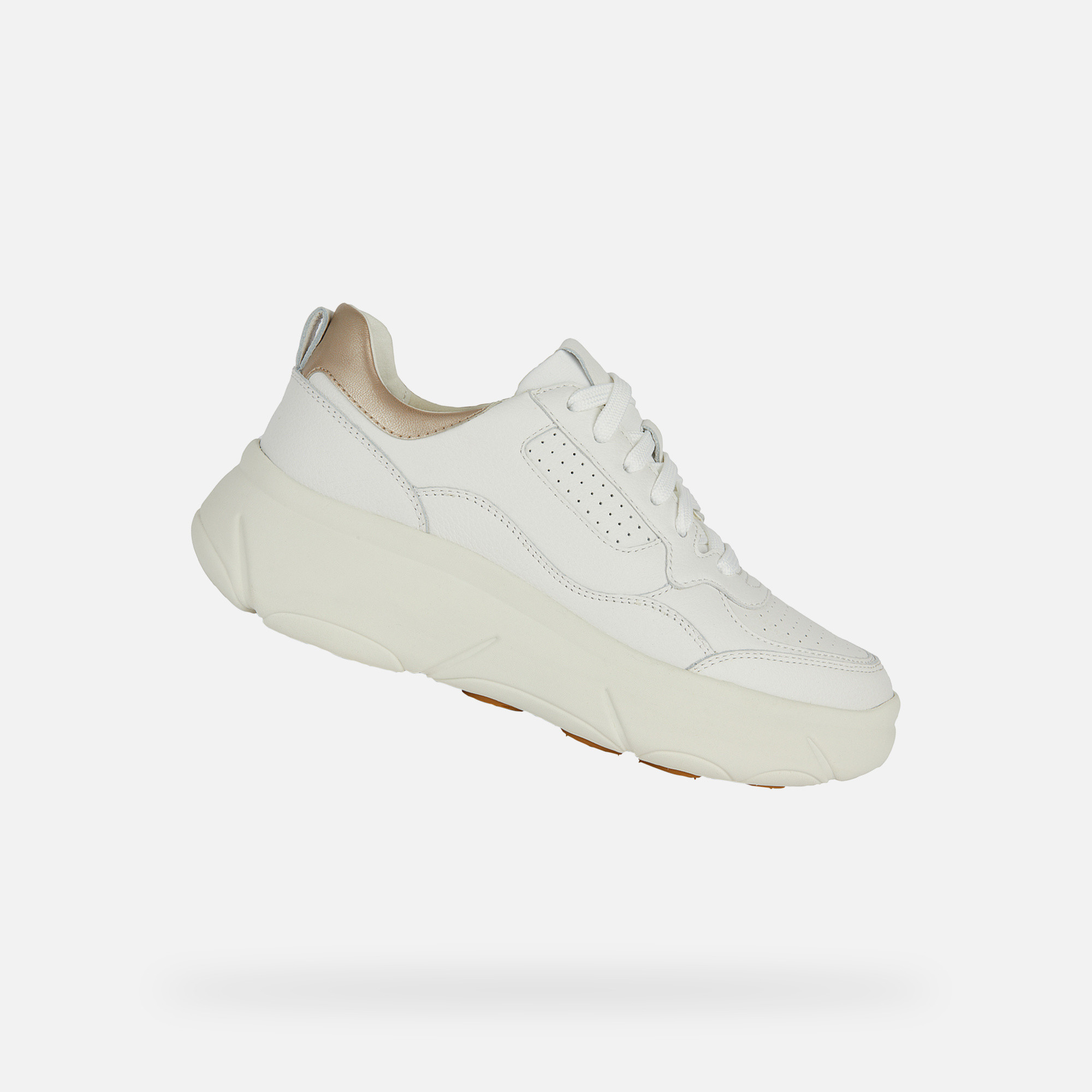 White Womens Sneakers Geox Nebula 2.0 X - Womens