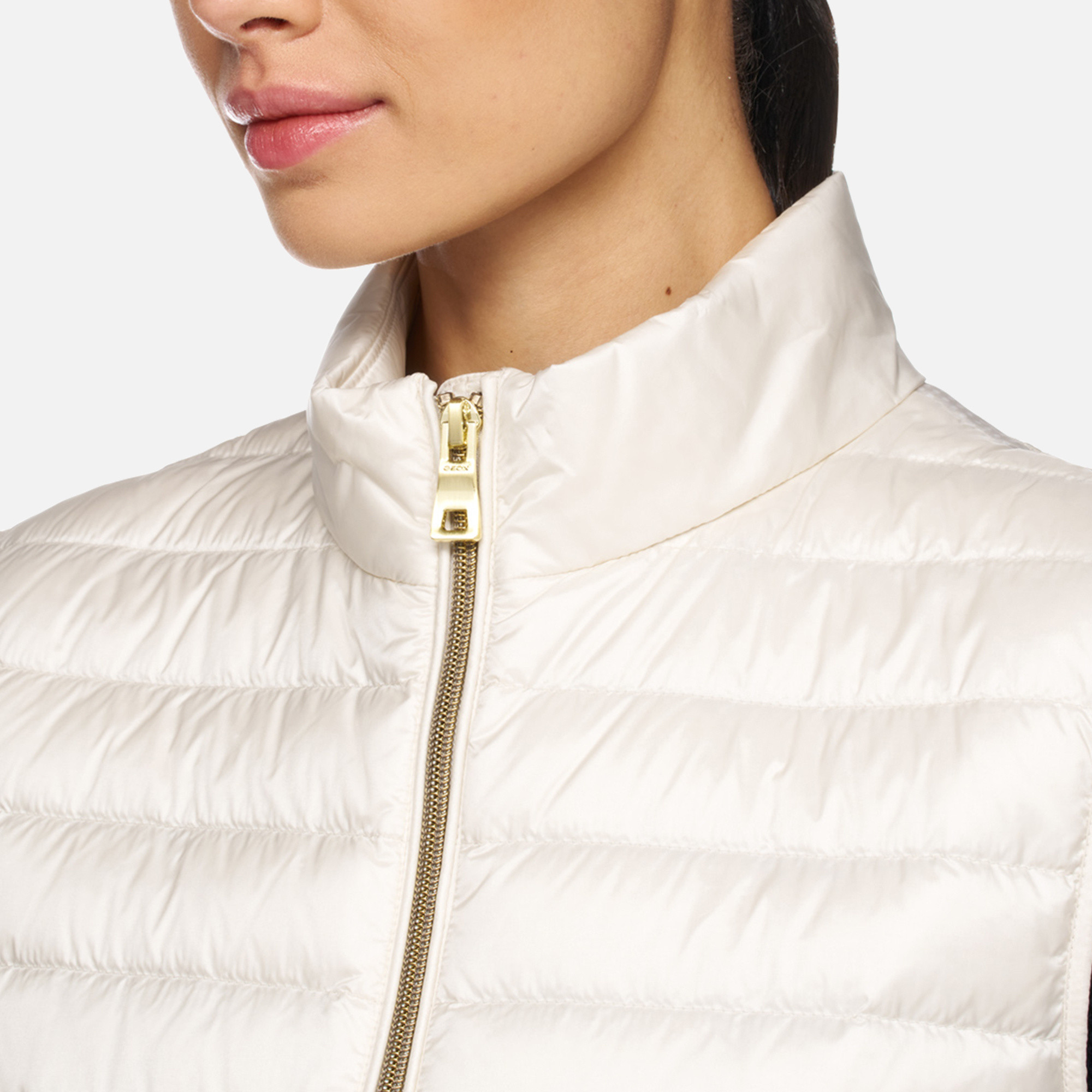 Cream women's vest Geox Jaysen - Women's