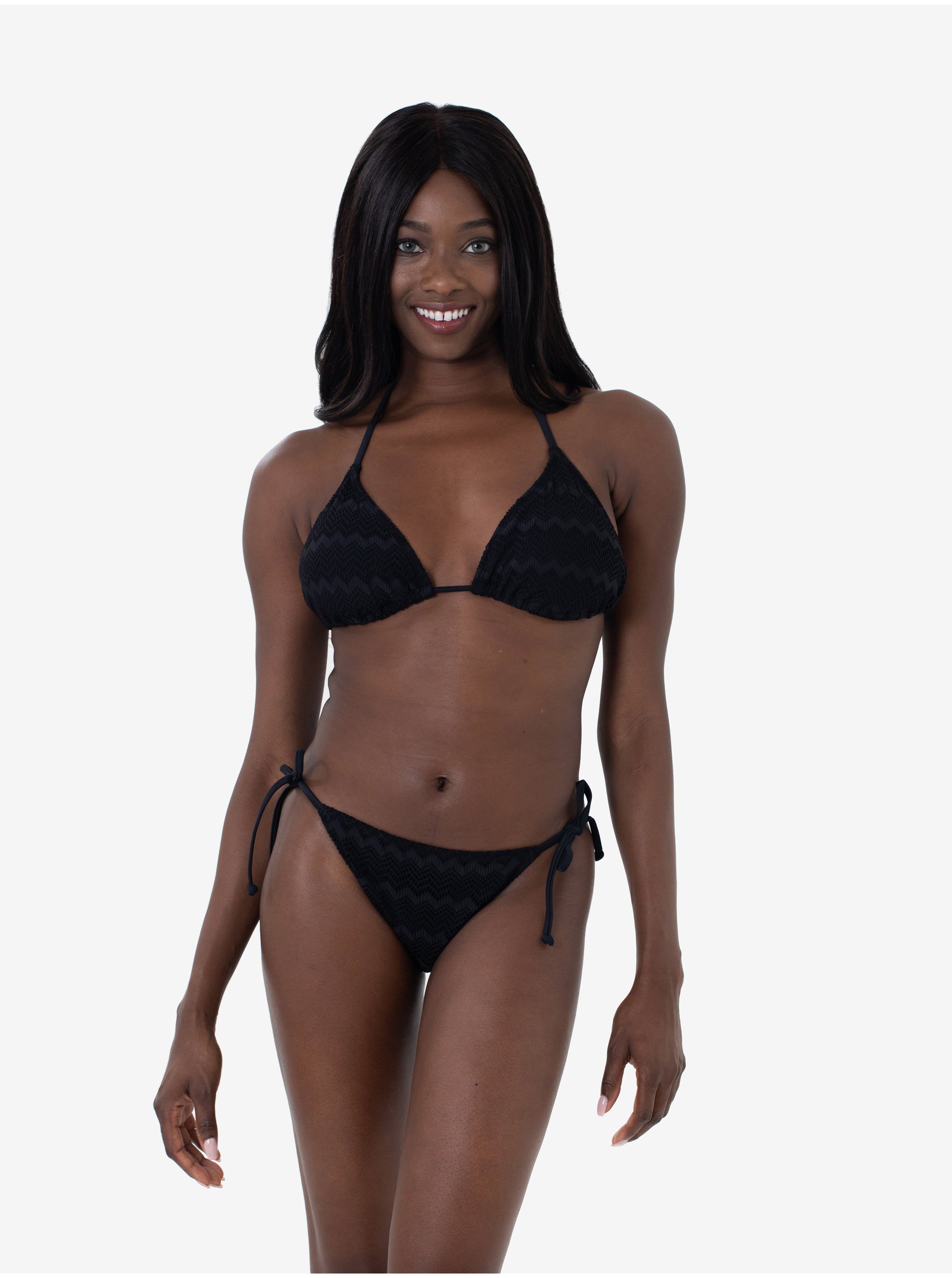 Black Women's Patterned Swimsuit Top DORINA Kubah - Women