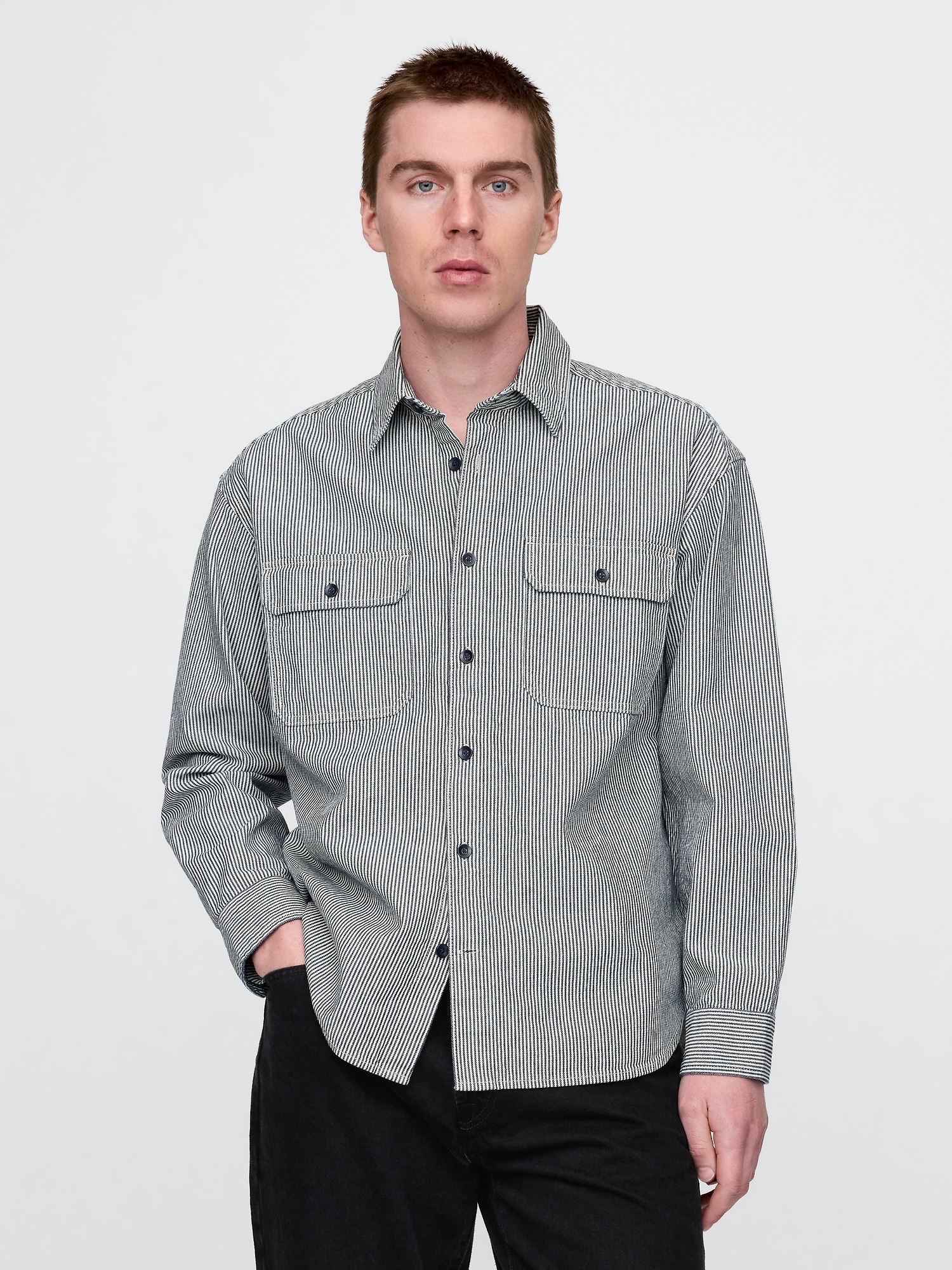 GAP Denim Oversize Shirt - Mens
