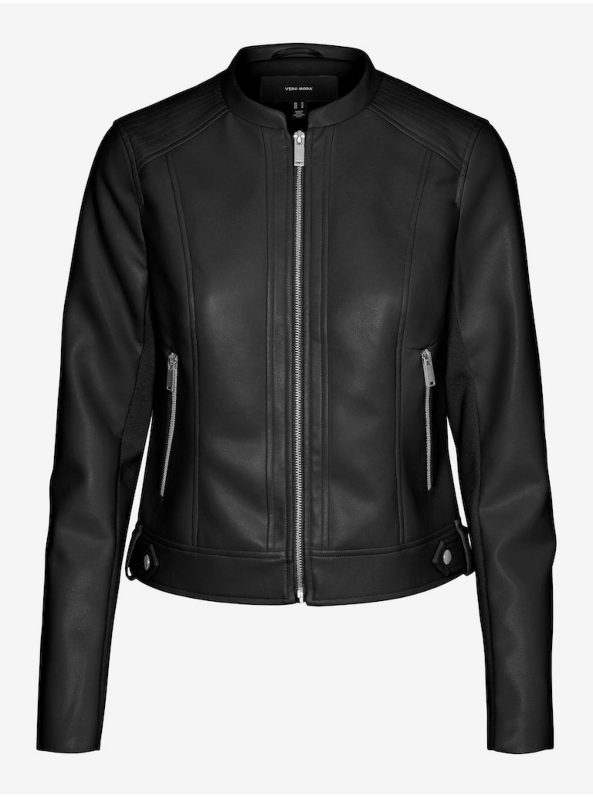 Women's Black Women's Faux Leather Jacket Vero Moda Riley - Women
