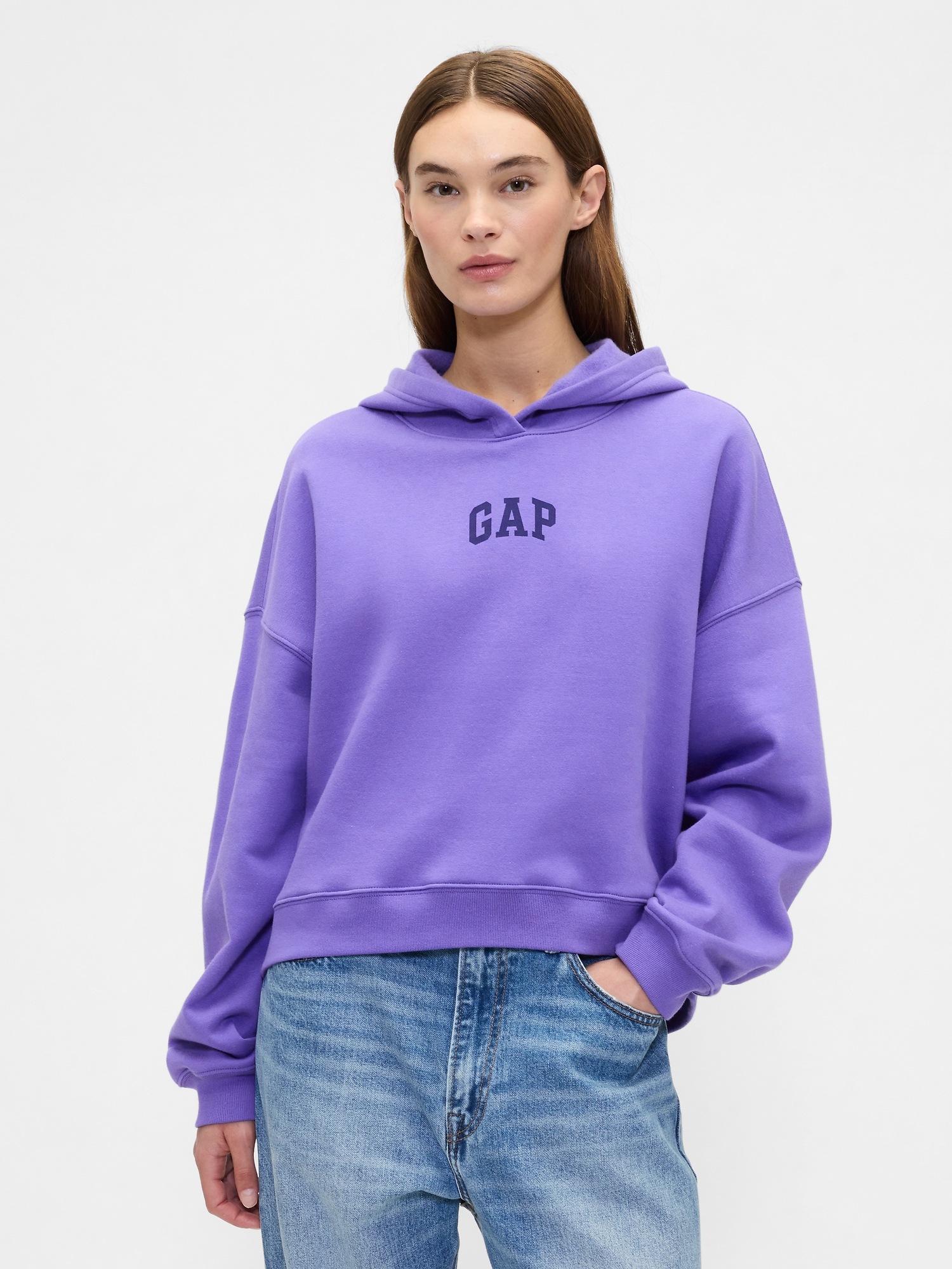 GAP Crop Sweatshirt with Logo - Ladies
