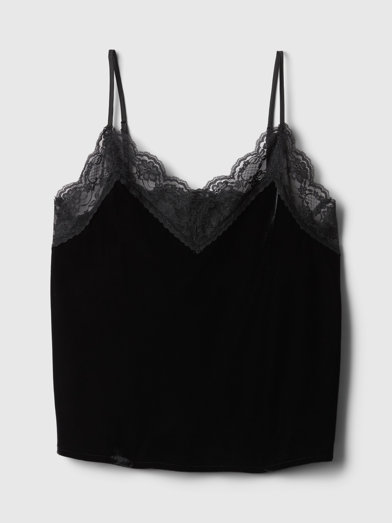 GAP Velvet tank top with lace - Women's