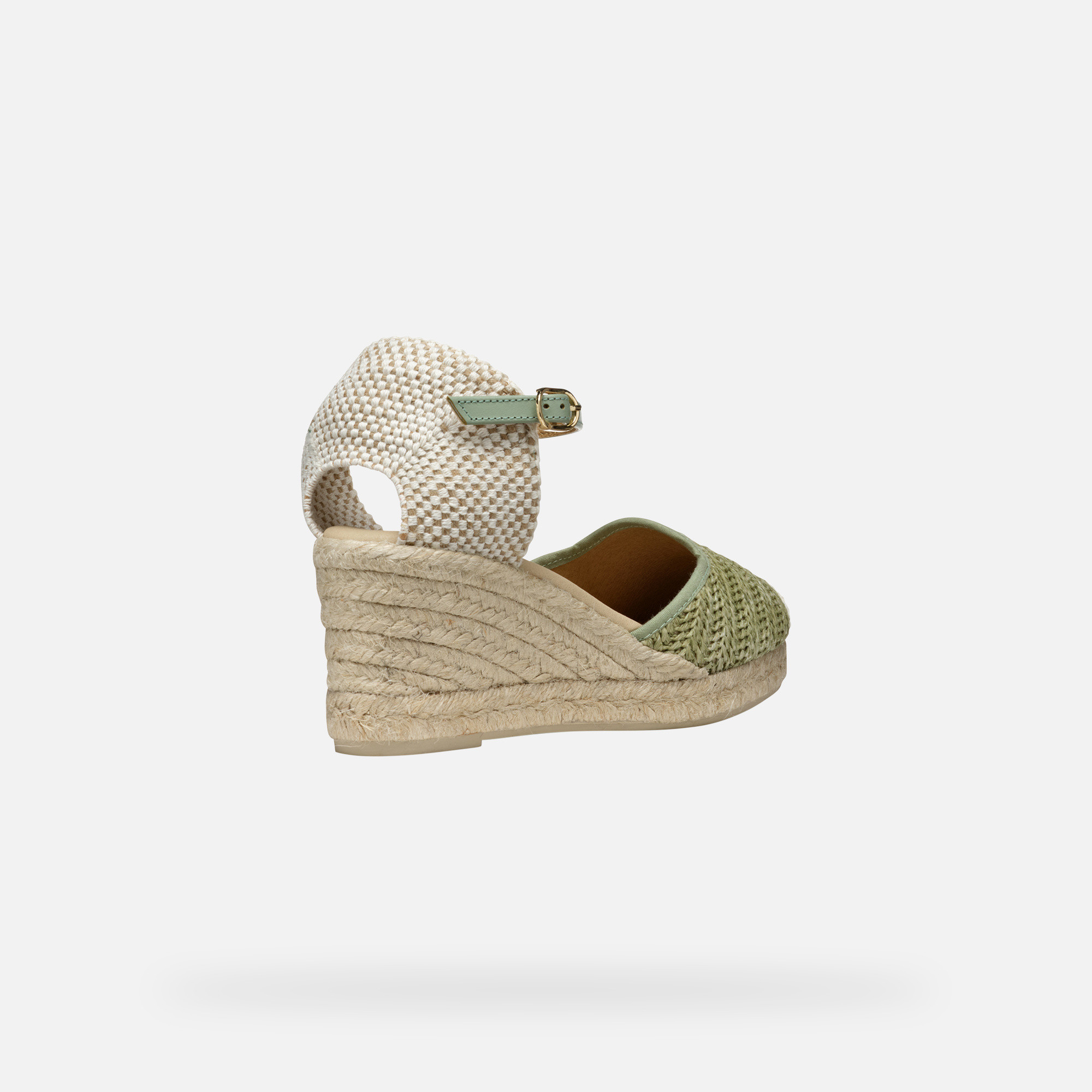 Light green women&#039;s sandals Geox Gelsa Low - Women&#039;s