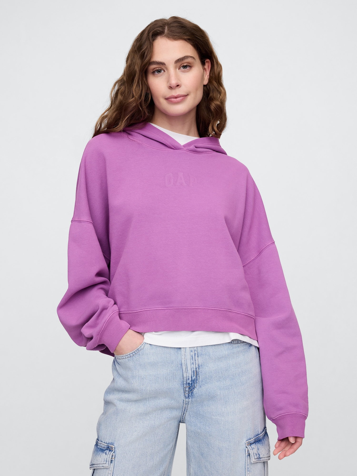 GAP Crop sweatshirt with logo - Womens
