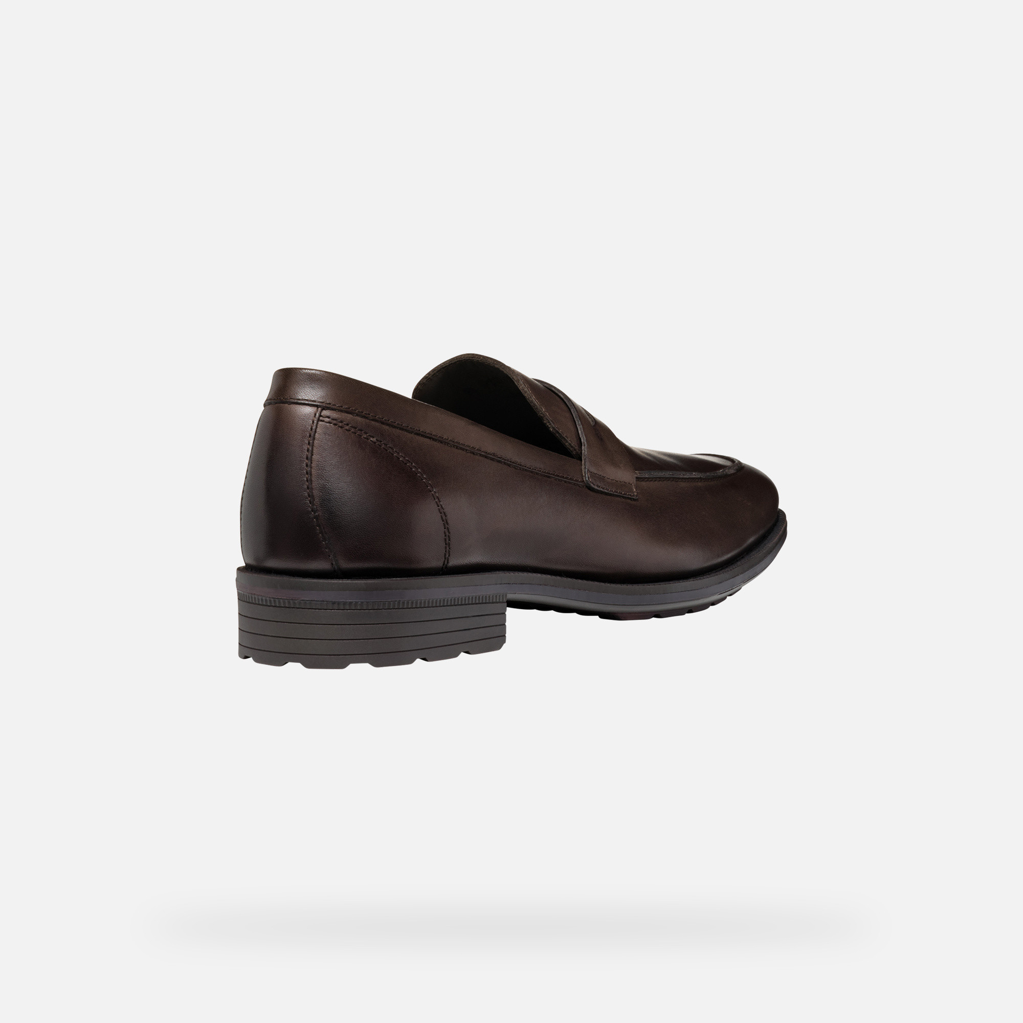 Dark brown men's loafers Geox Walk Pleasure F - Men's