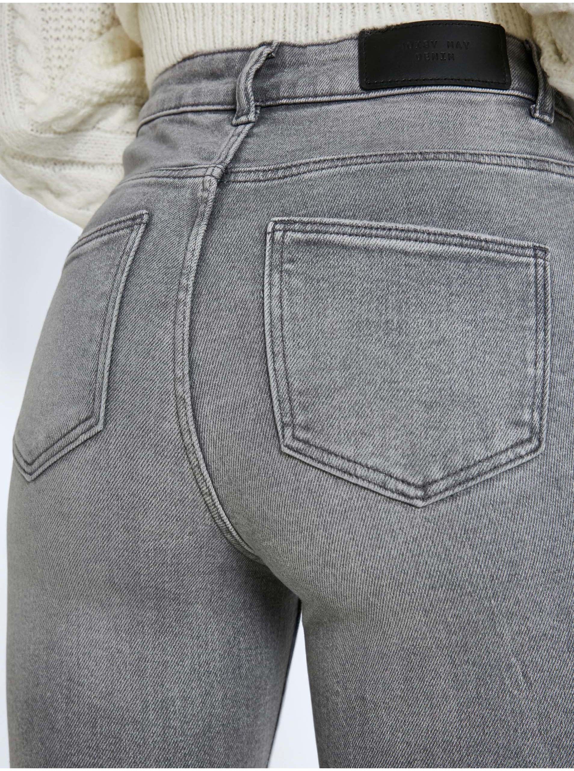 Light Grey Skinny Fit Jeans Noisy May Callie - Femei