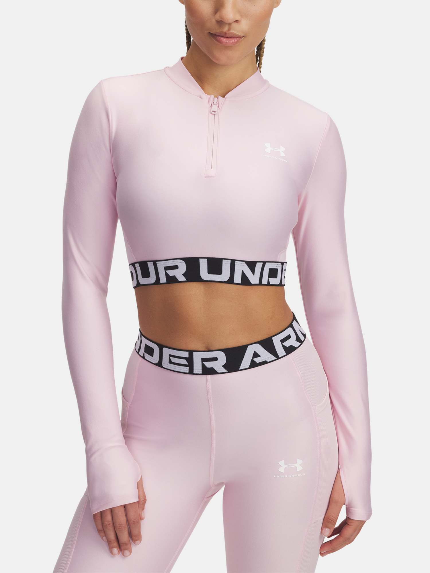 Dámské tričko Under Armour HeatGear Rib 1/4 Zip LS - Dámské